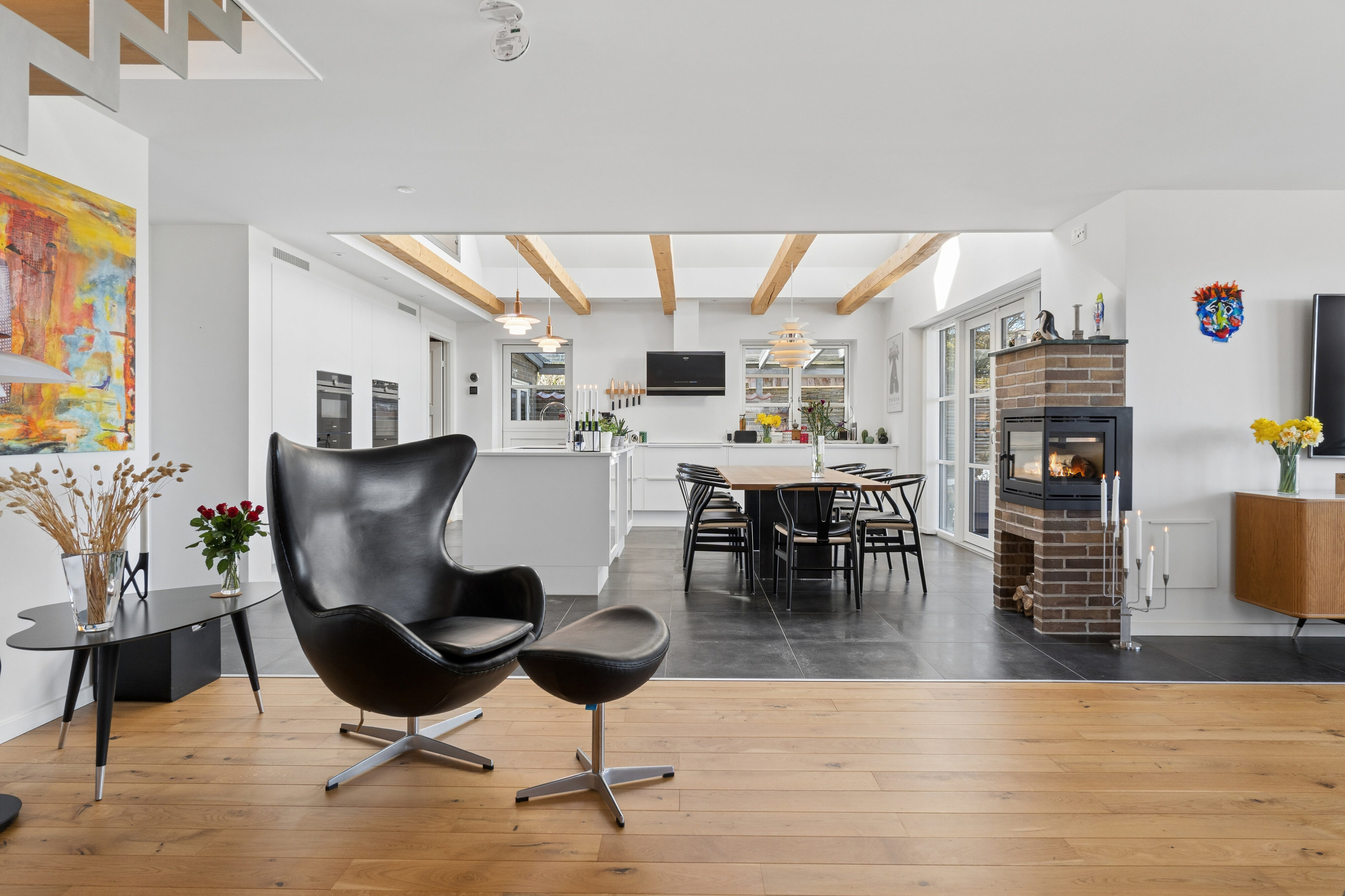 Fremhævet stue billede i fuldskærmstilstand. Billede af Muslingevej 24, Seden, 5240 Odense NØ