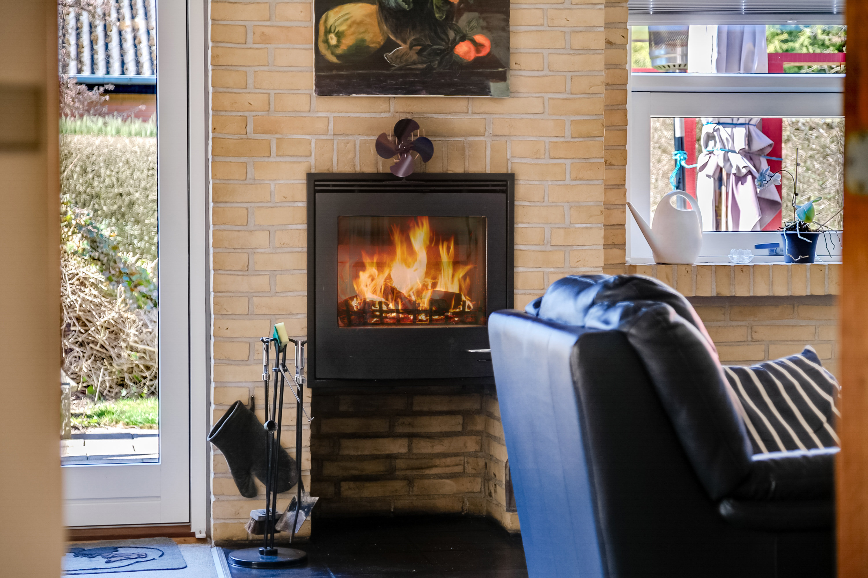 Fremhævet stue billede i fuldskærmstilstand. Billede af Møllebakken 57, Vejle, 5672 Broby