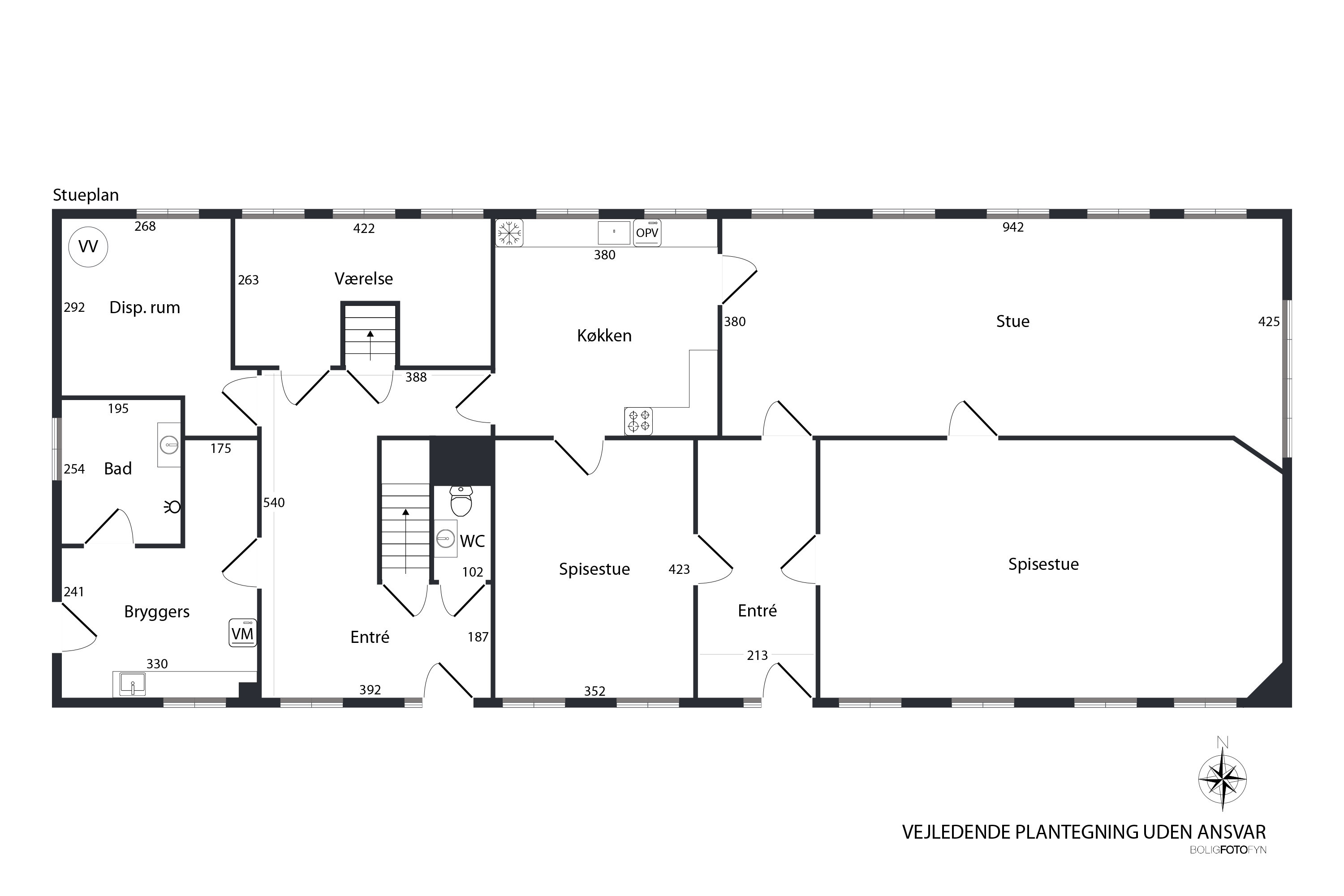 Plantegninger billede af Østerågade 9, Nr Broby, 5672 Broby