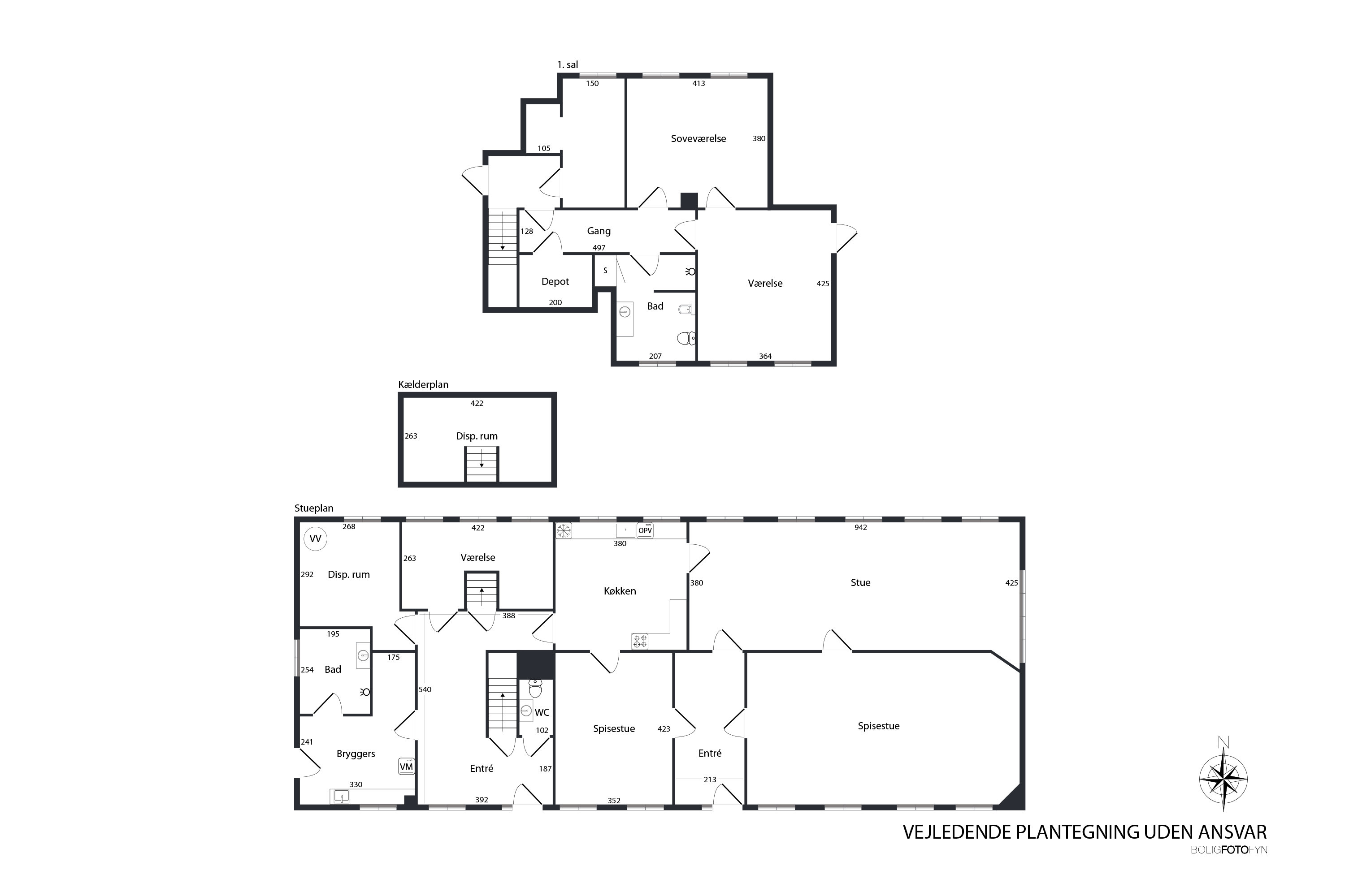 Plantegninger billede af Østerågade 9, Nr Broby, 5672 Broby