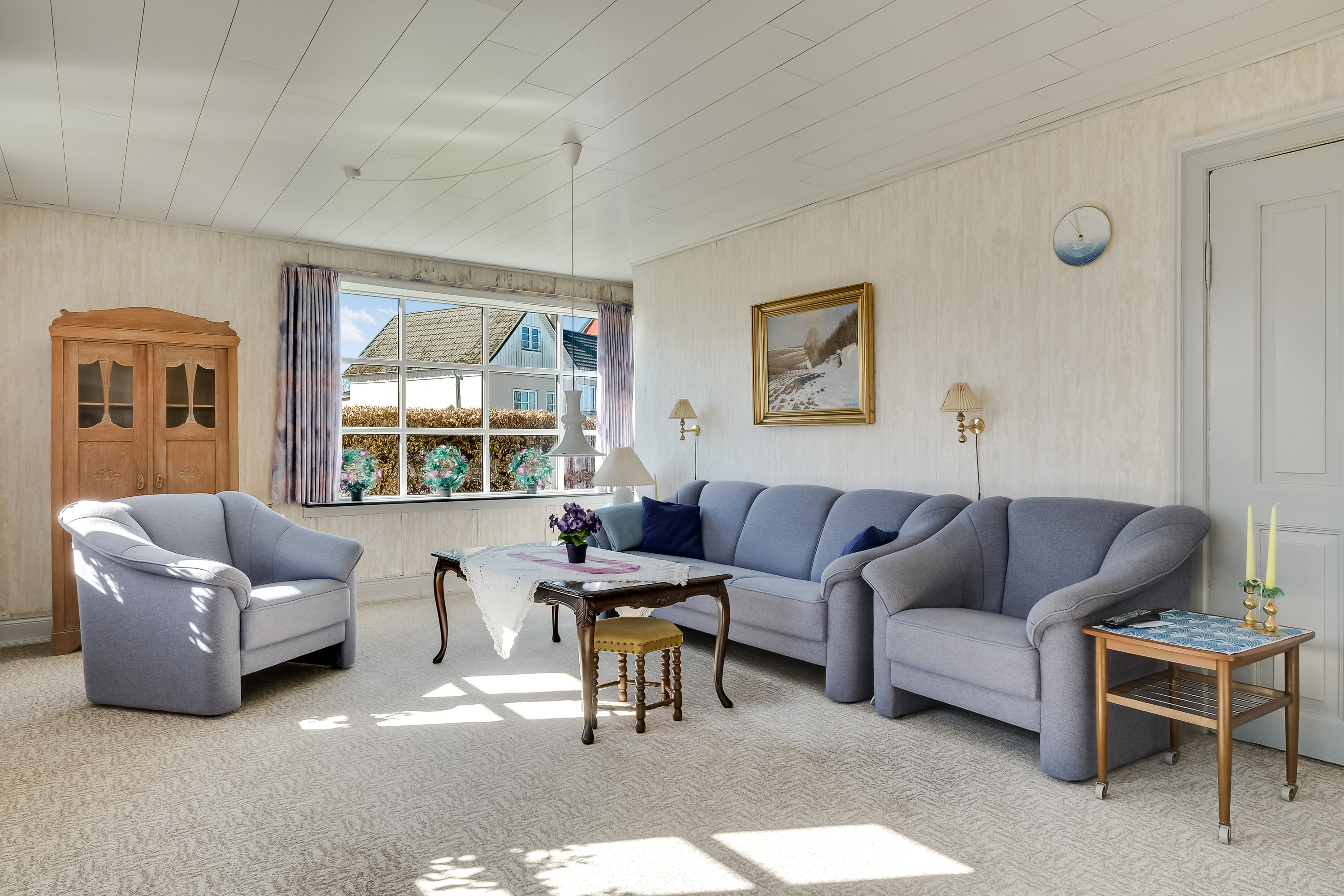 Fremhævet stue billede i fuldskærmstilstand. Billede af Østerågade 9, Nr Broby, 5672 Broby