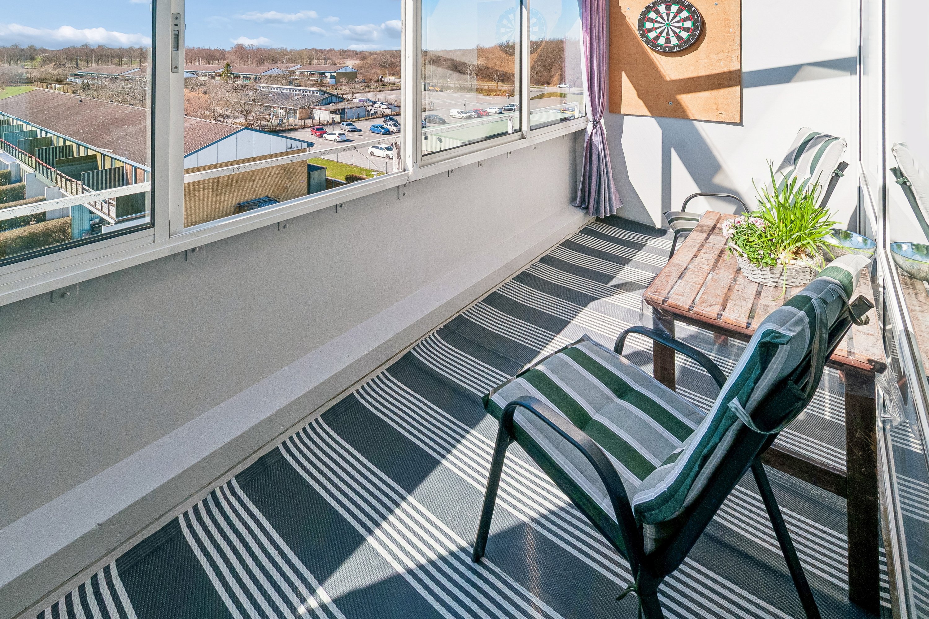 Fremhævet altan billede i fuldskærmstilstand. Billede af Hammeren 32, 4. 206., Høje Taastrup, 2630 Taastrup