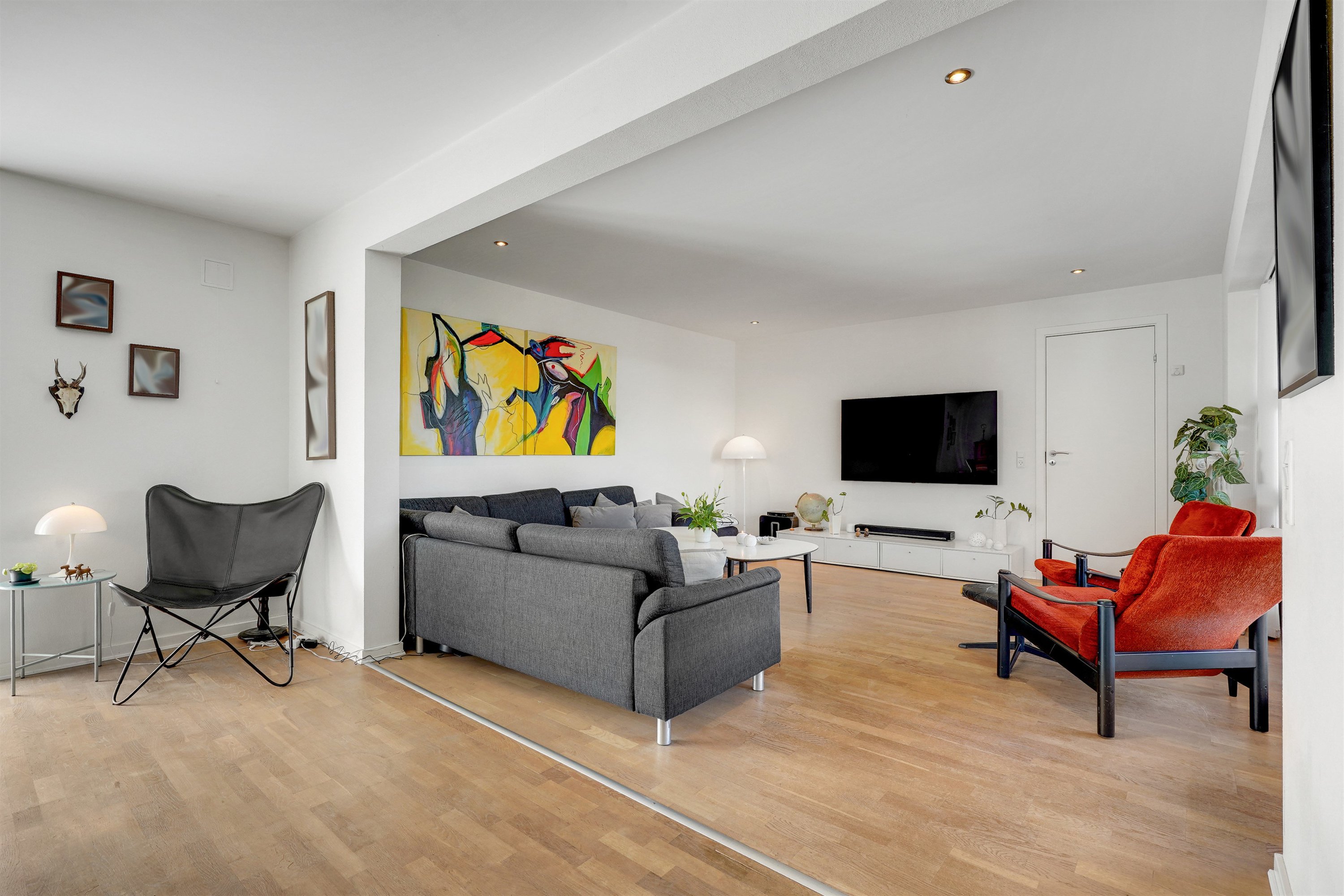 Fremhævet stue billede i fuldskærmstilstand. Billede af Søstjernen 22, 6710 Esbjerg V