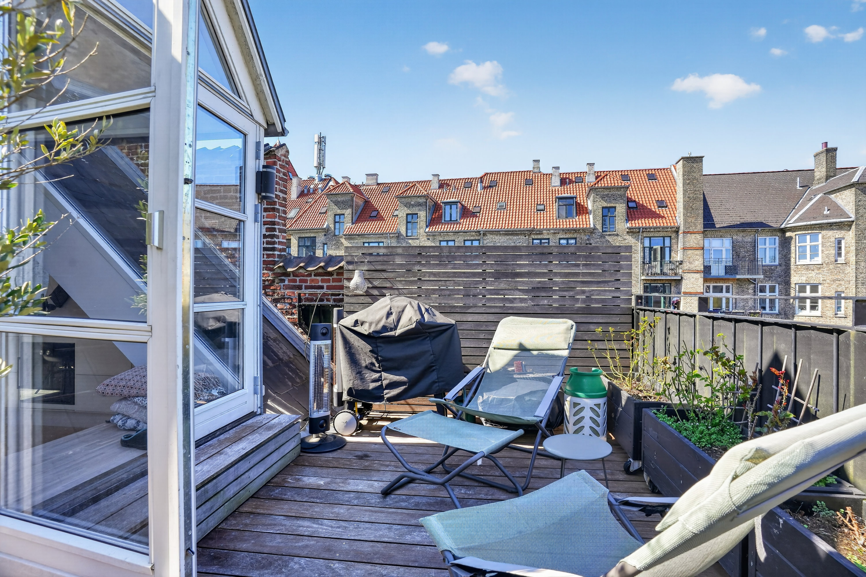 Fremhævet terrasse billede i fuldskærmstilstand. Billede af Gammel Kongevej 144, 3., 1850 Frederiksberg C