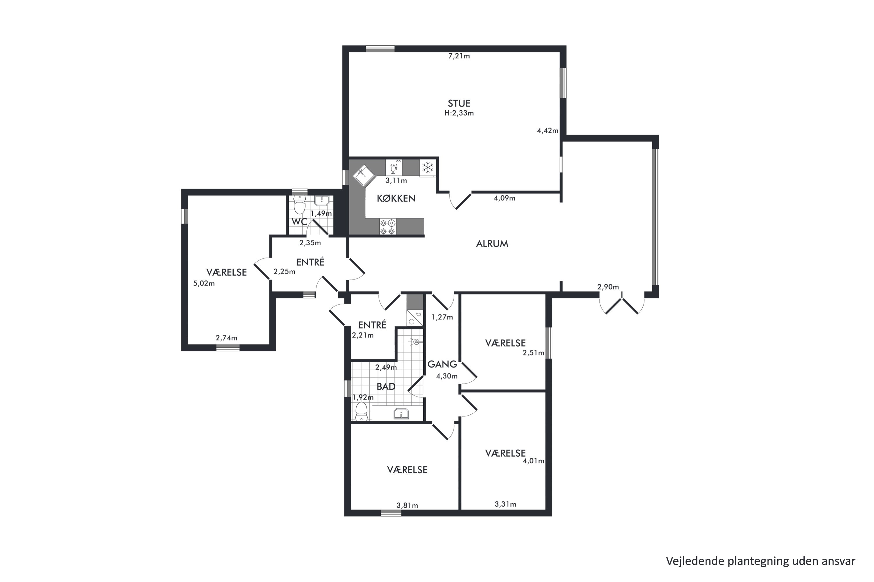 Plantegninger billede af Vedbendvej 8, Mejdal, 7500 Holstebro
