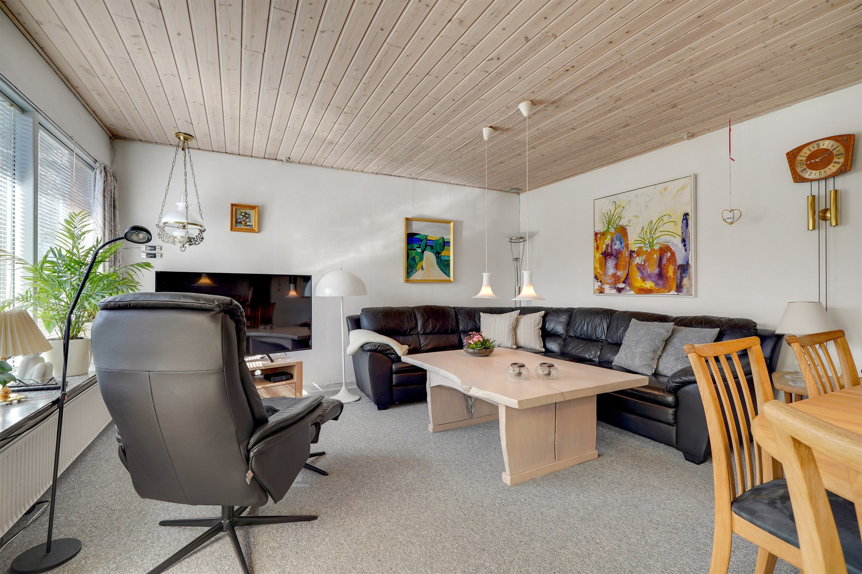 Fremhævet stue billede i fuldskærmstilstand. Billede af Elmelunden 106, 7190 Billund