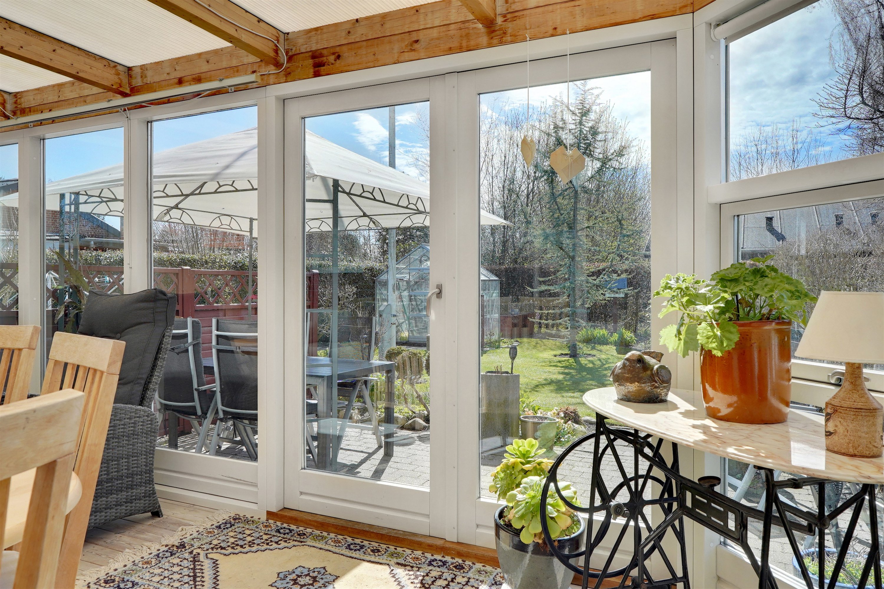 Fremhævet udestue billede i fuldskærmstilstand. Billede af Elmelunden 106, 7190 Billund