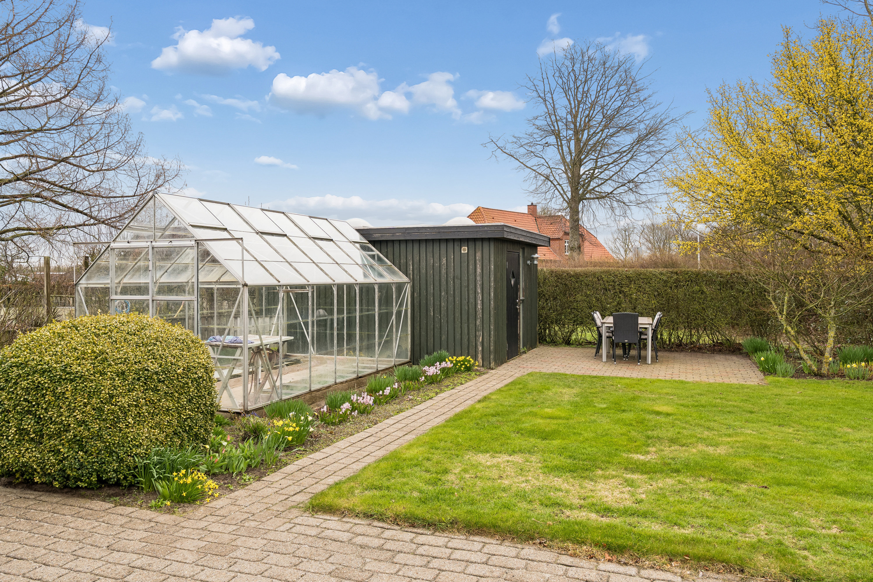 Fremhævet have billede i fuldskærmstilstand. Billede af Rørtoften 2, 8722 Hedensted