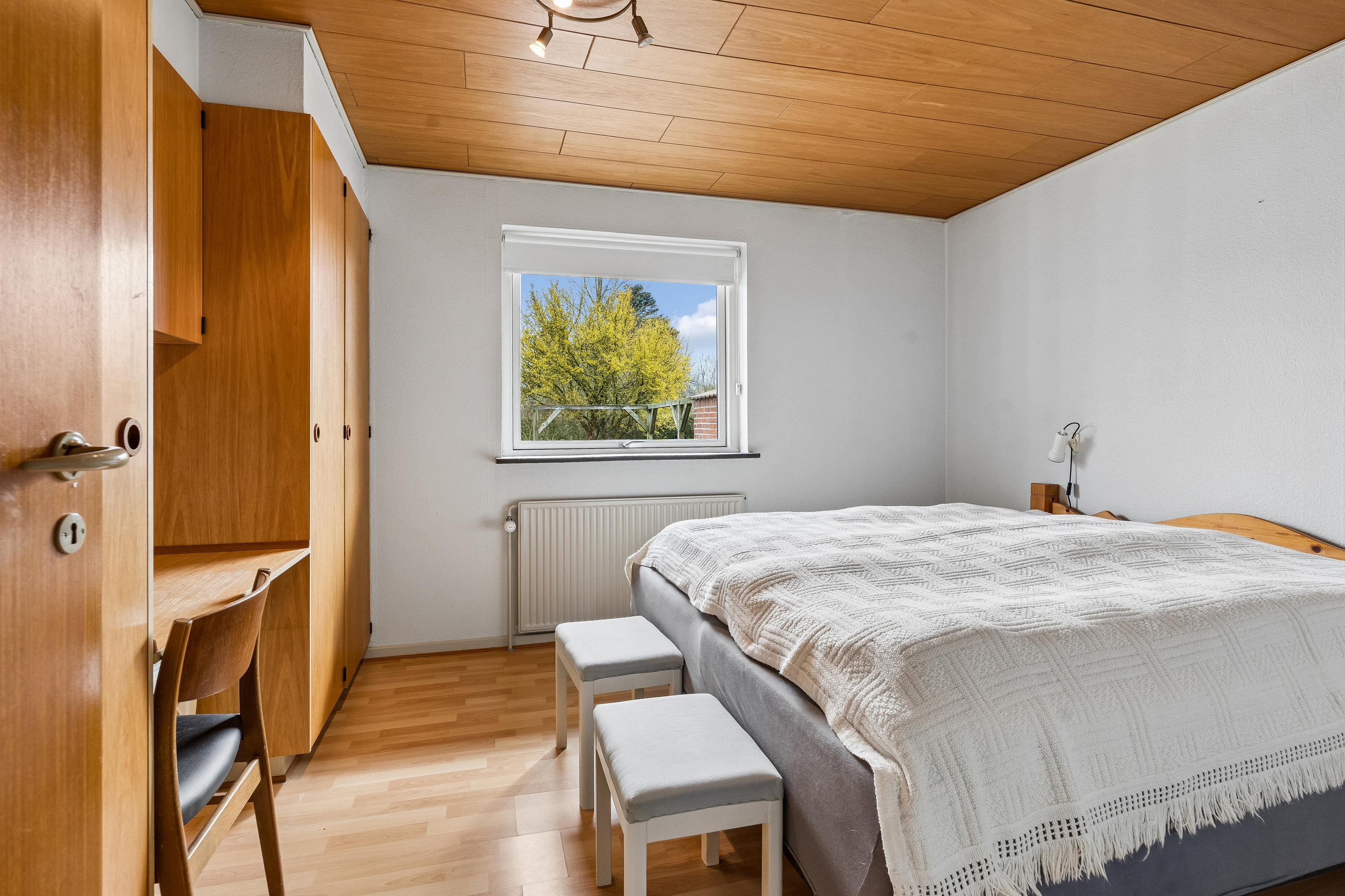 Fremhævet soveværelse billede i fuldskærmstilstand. Billede af Rørtoften 2, 8722 Hedensted