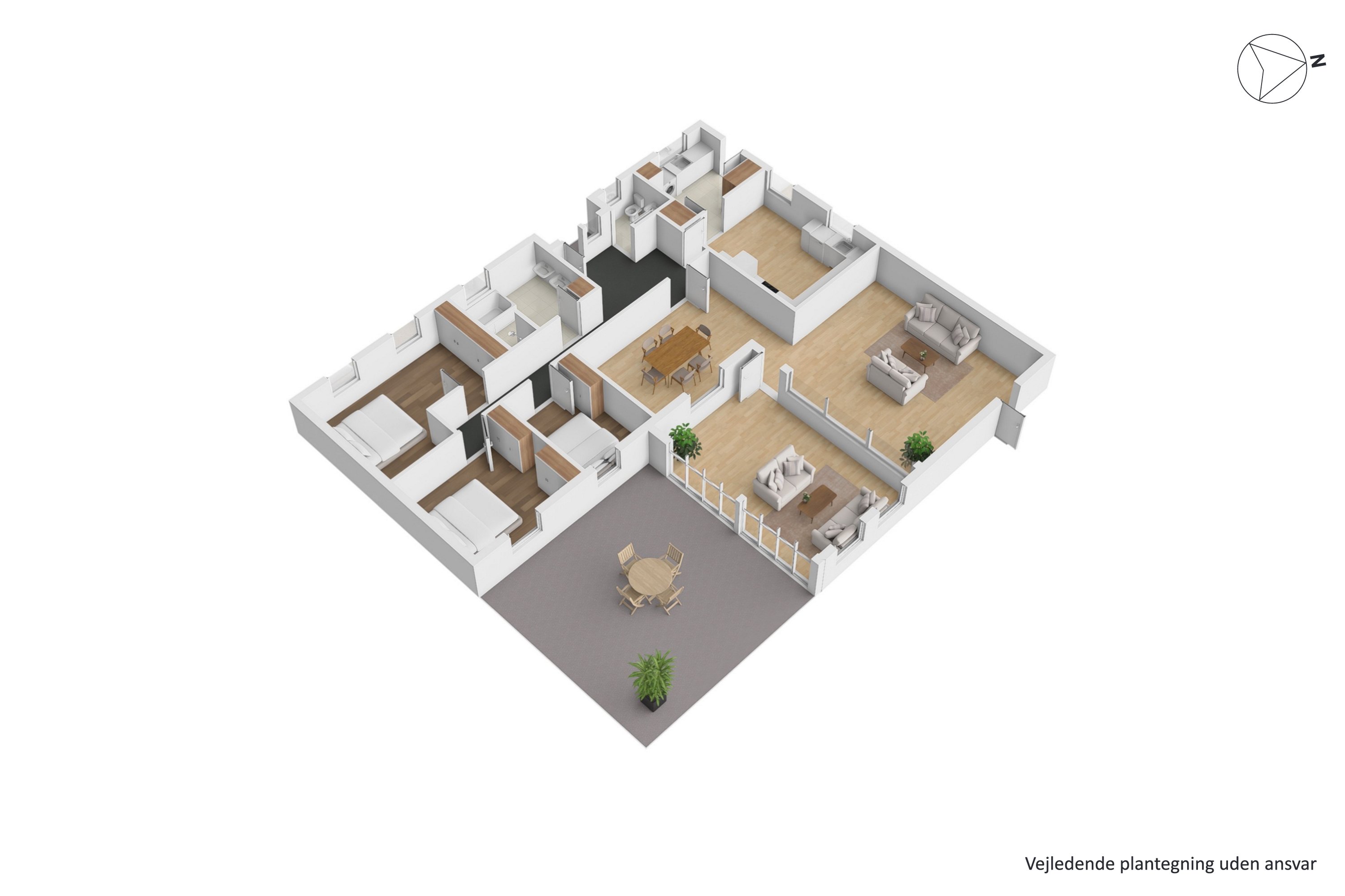 Plantegninger billede af Rørtoften 2, 8722 Hedensted