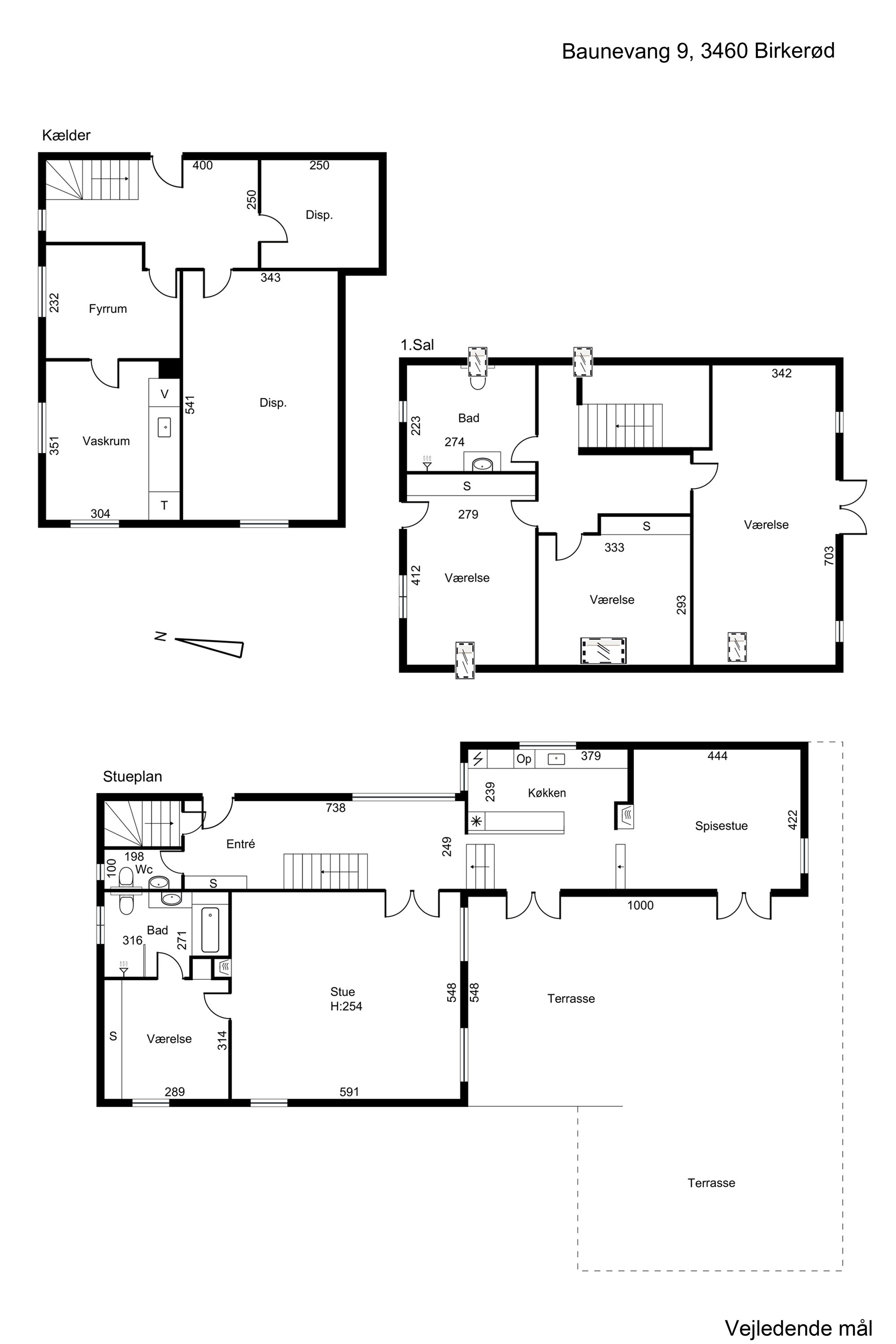 Plantegninger billede af Baunevang 9, 3460 Birkerød