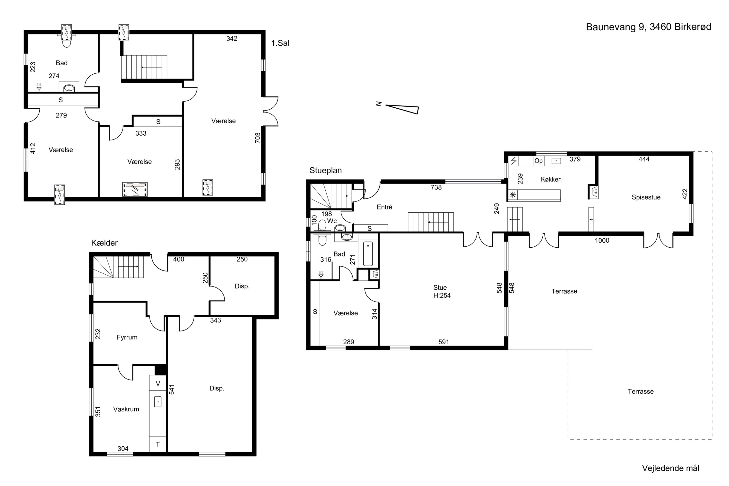 Plantegninger billede af Baunevang 9, 3460 Birkerød