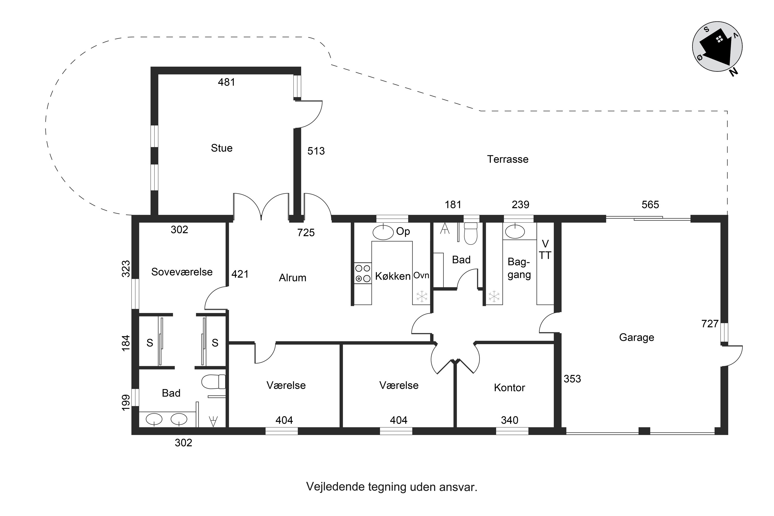 Plantegninger billede af Vinthervej 19, 8732 Hovedgård