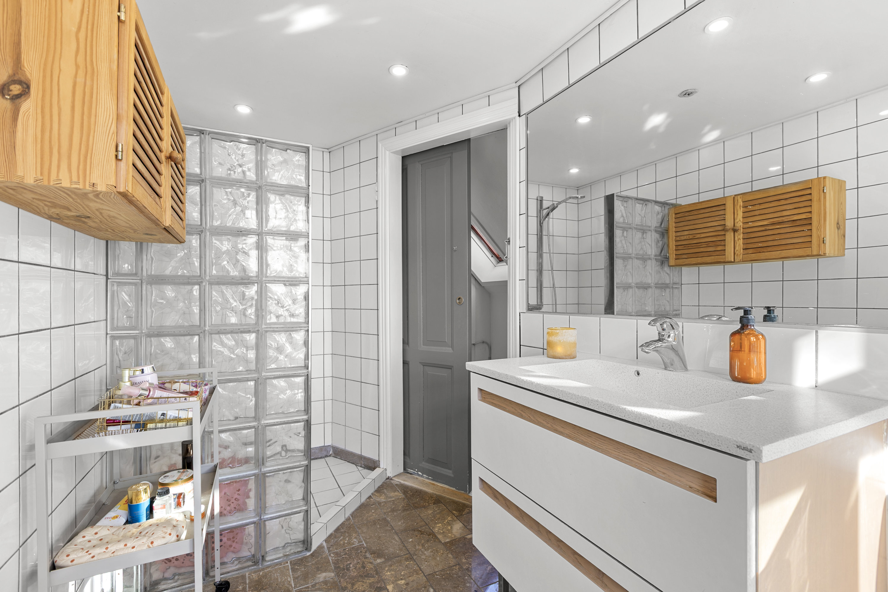 Fremhævet badeværelse billede i fuldskærmstilstand. Billede af Hansensvej 25, 4200 Slagelse