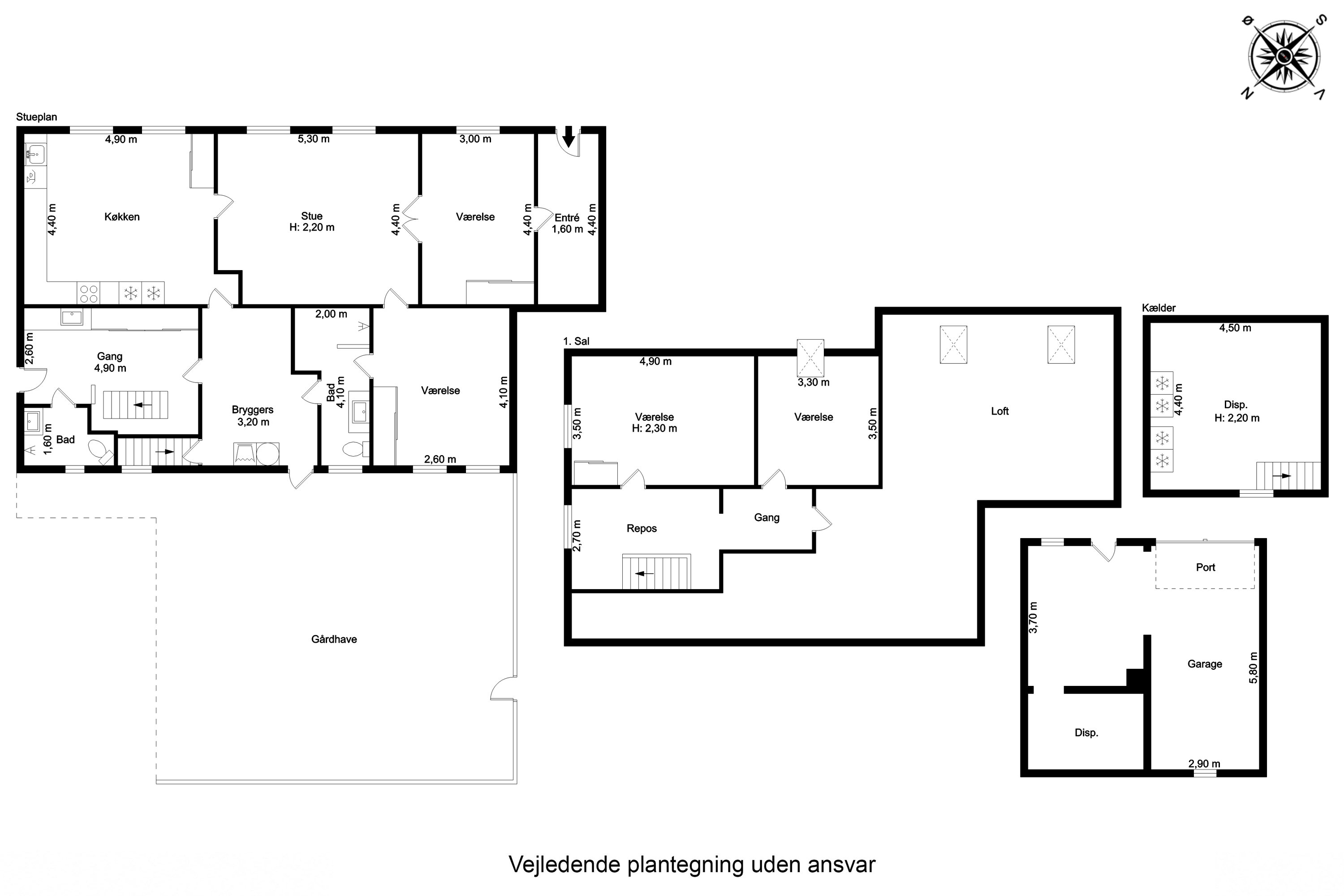 Plantegninger billede af Vestergade 9, 5750 Ringe
