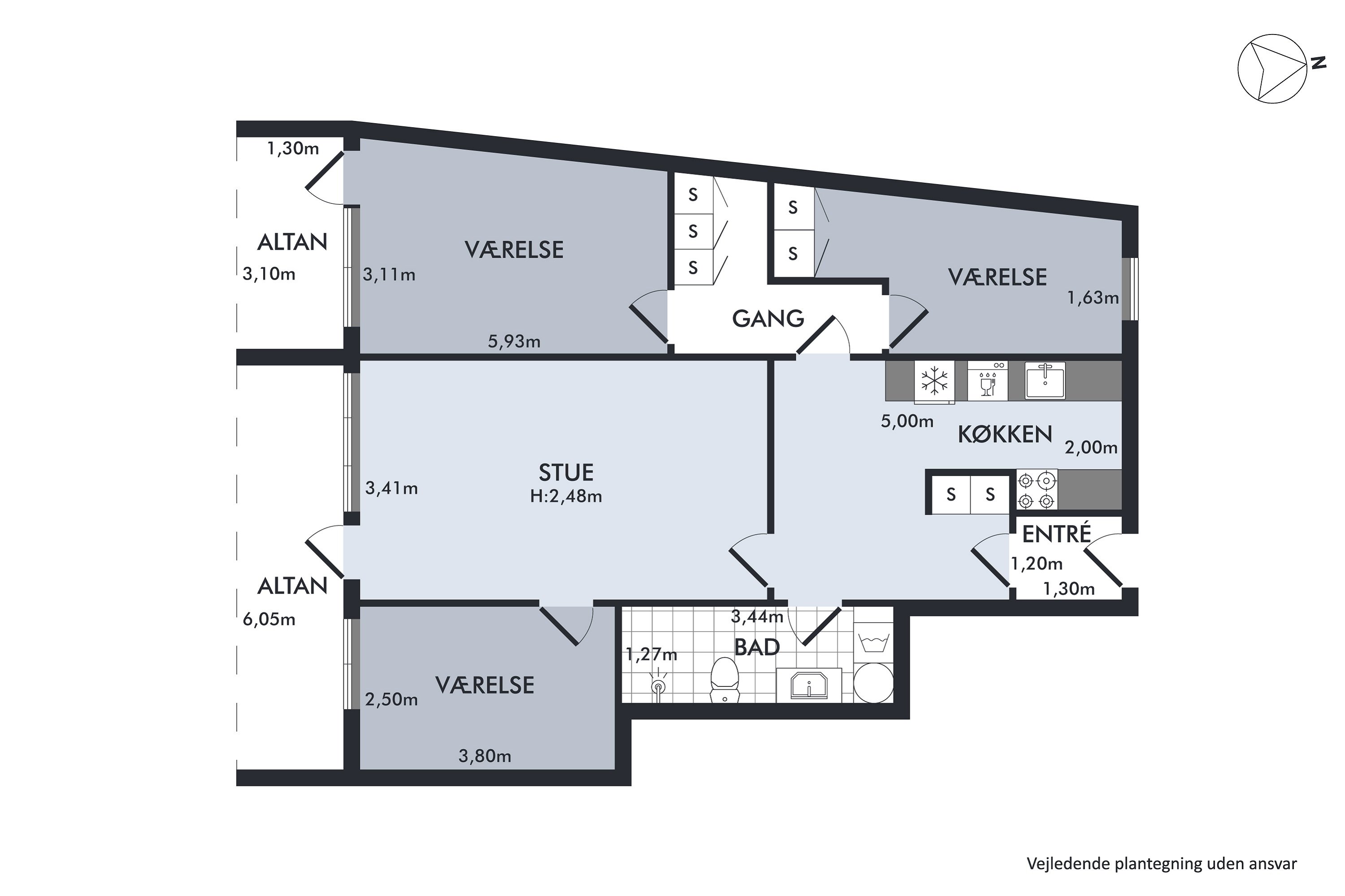 Plantegninger billede af Sofievej 56, st.., 9000 Aalborg