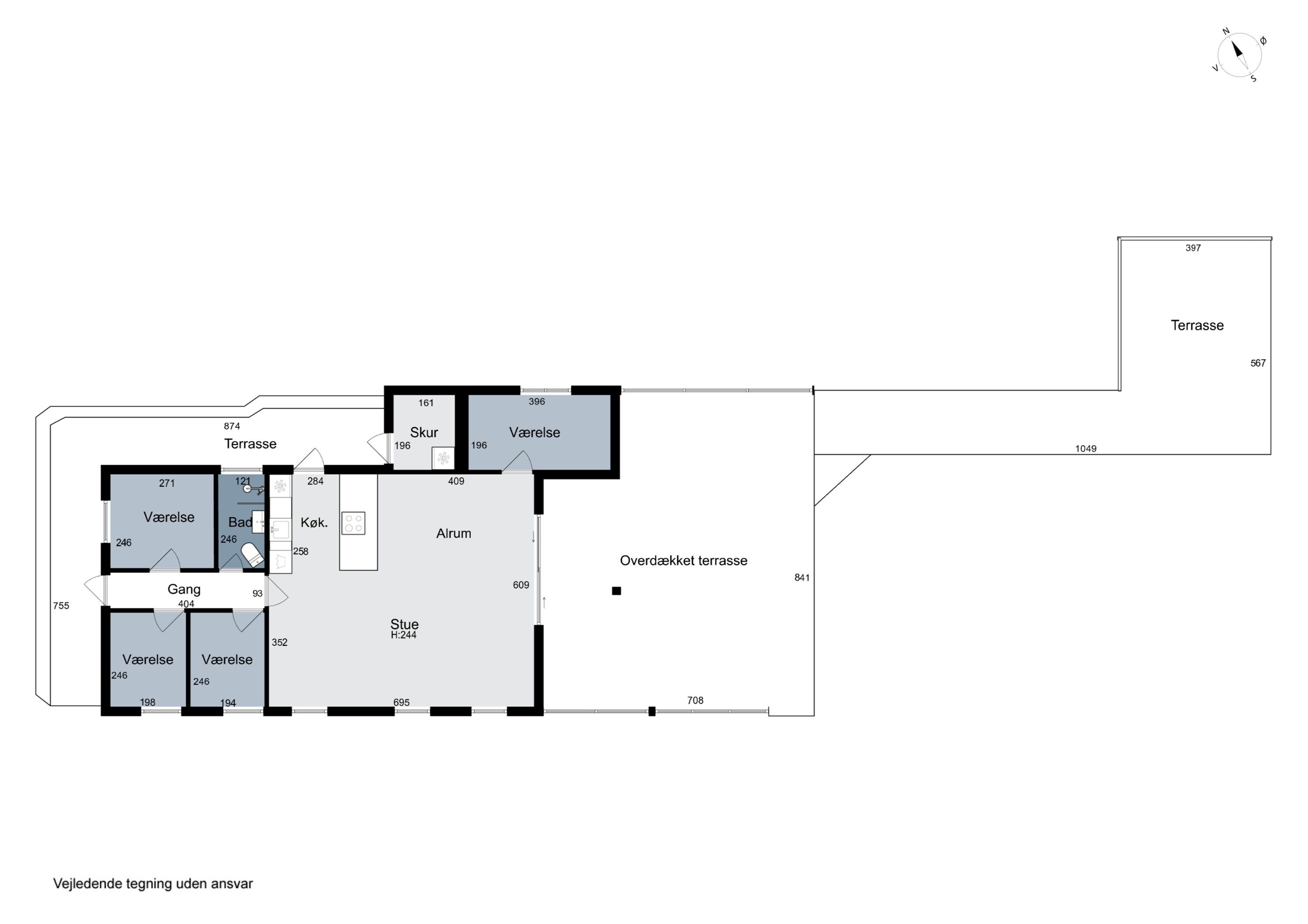 Plantegninger billede af Tunvej 4, Vorupør, 7700 Thisted