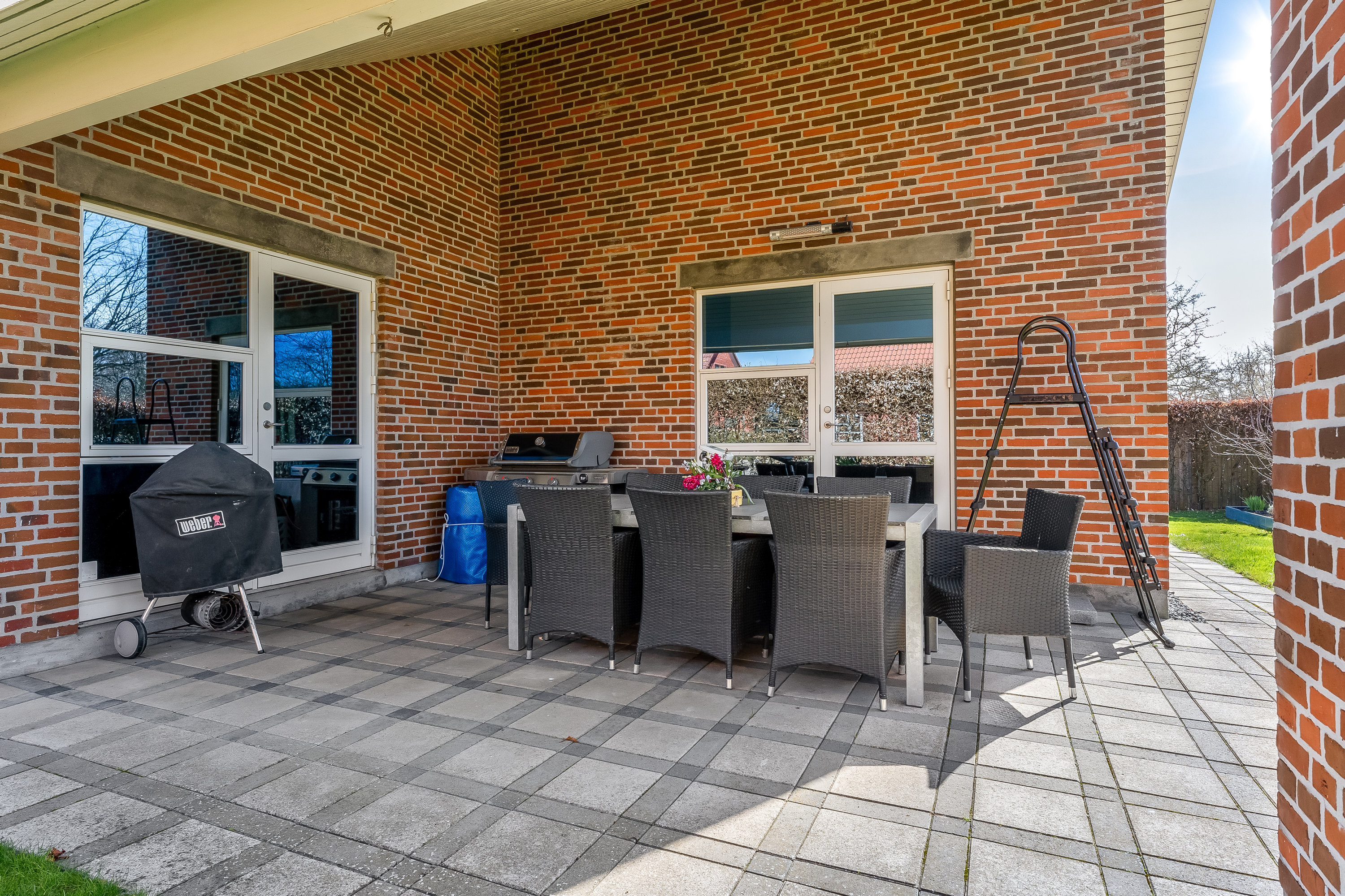 Fremhævet overdækket terrasse billede i fuldskærmstilstand. Billede af Rosnæsvej 97, 4900 Nakskov