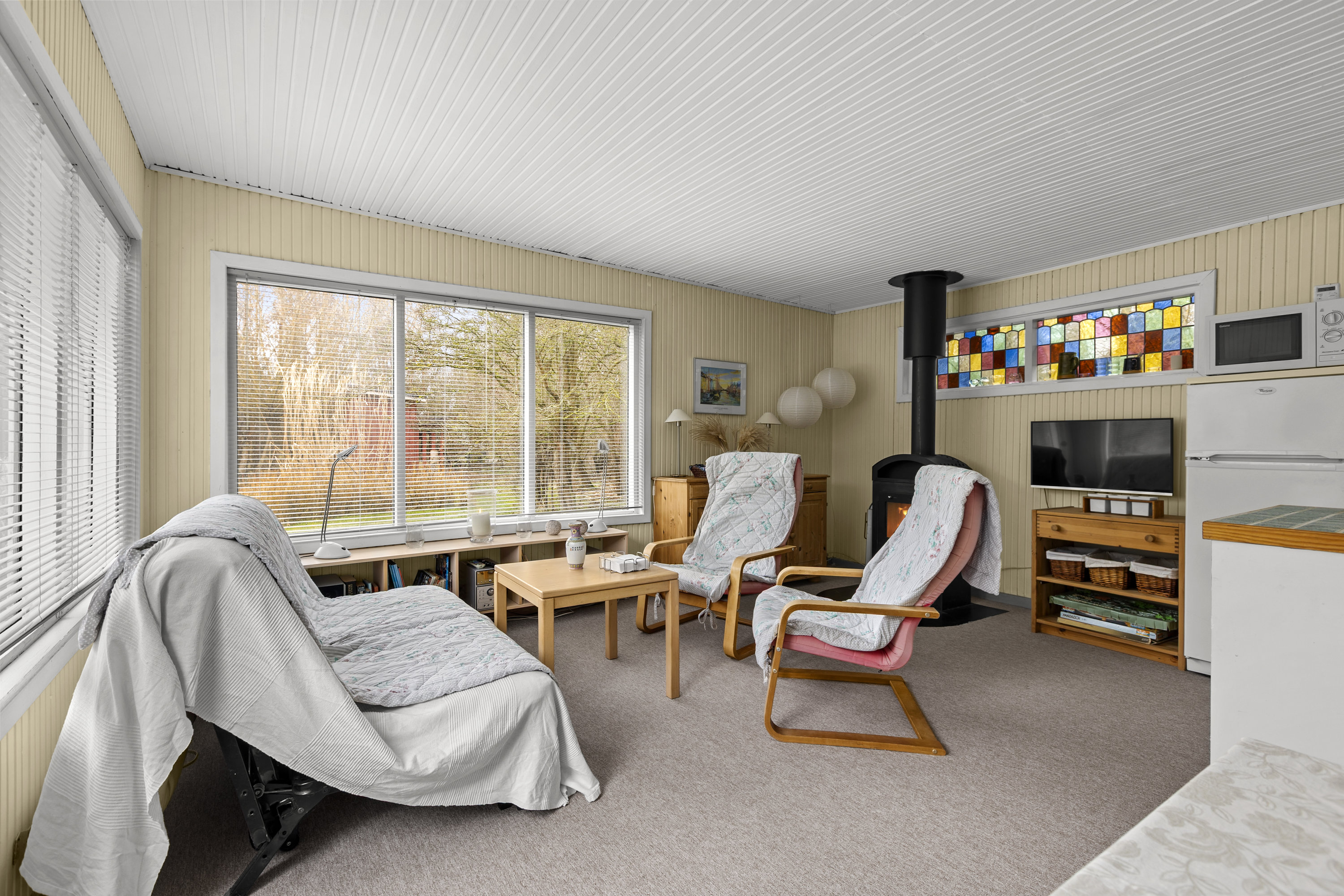 Fremhævet stue billede i fuldskærmstilstand. Billede af Krokusvej 24, Bjerge Str, 4480 Store Fuglede