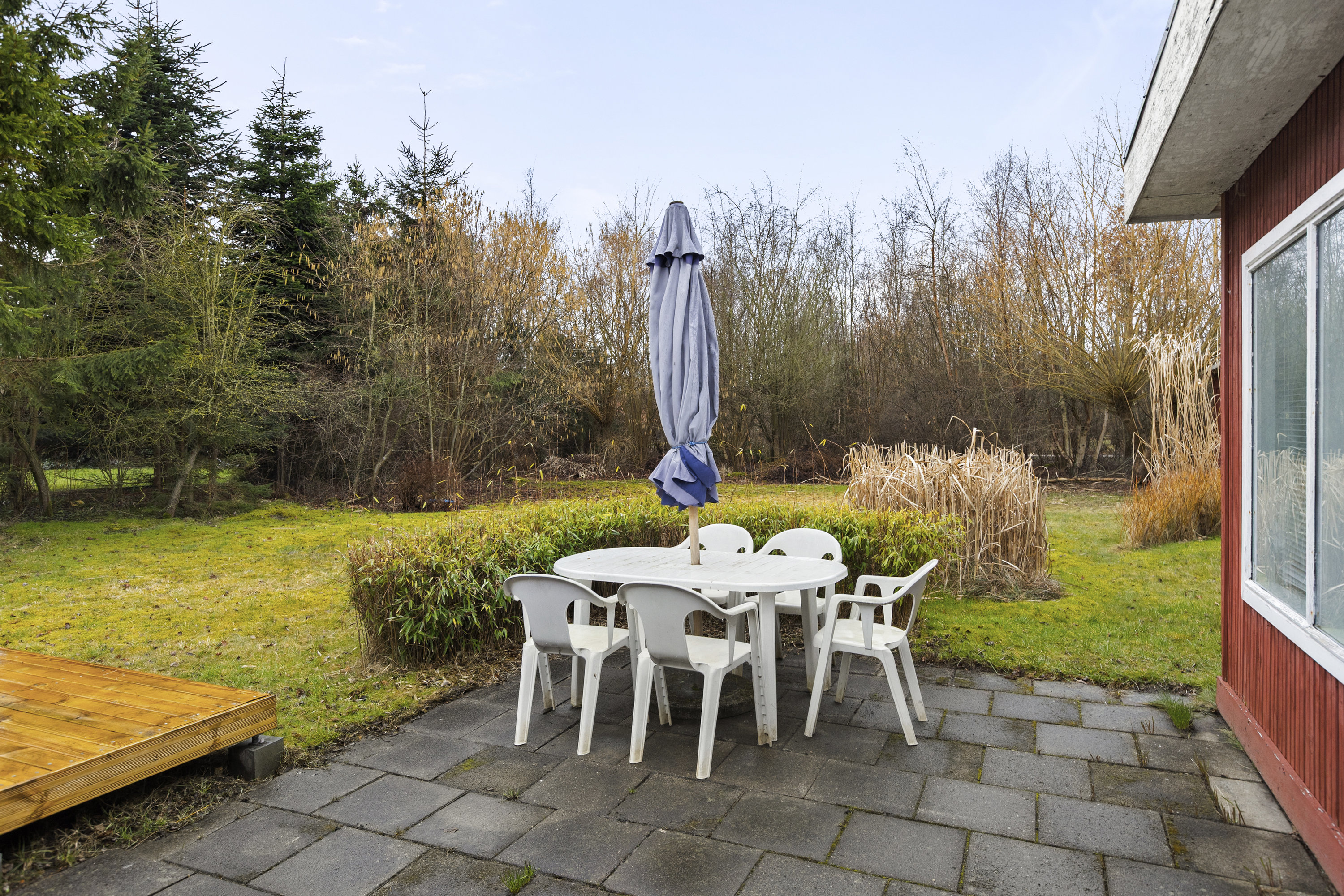 Fremhævet terrasse billede i fuldskærmstilstand. Billede af Krokusvej 24, Bjerge Str, 4480 Store Fuglede