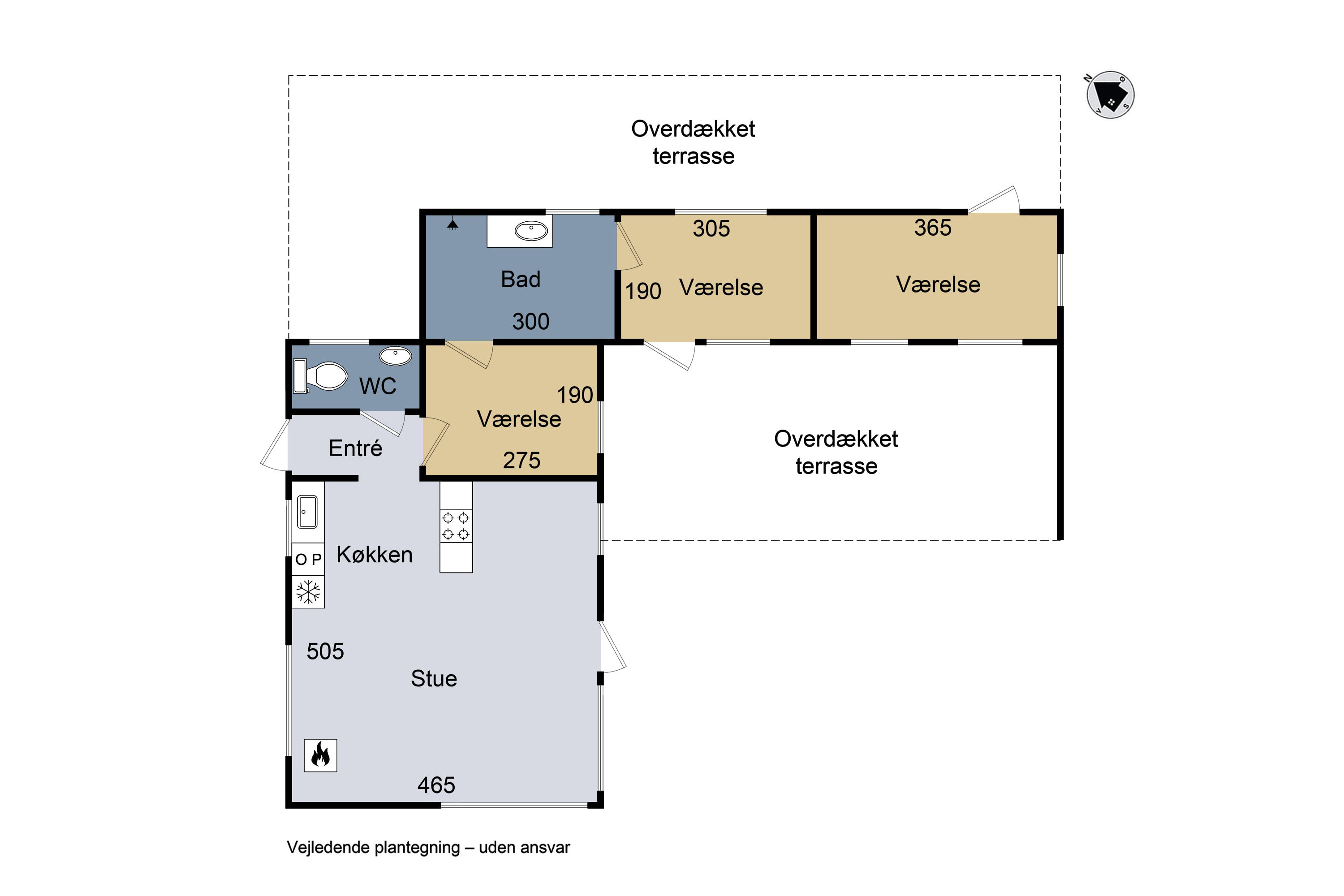 Plantegninger billede af Krokusvej 24, Bjerge Str, 4480 Store Fuglede