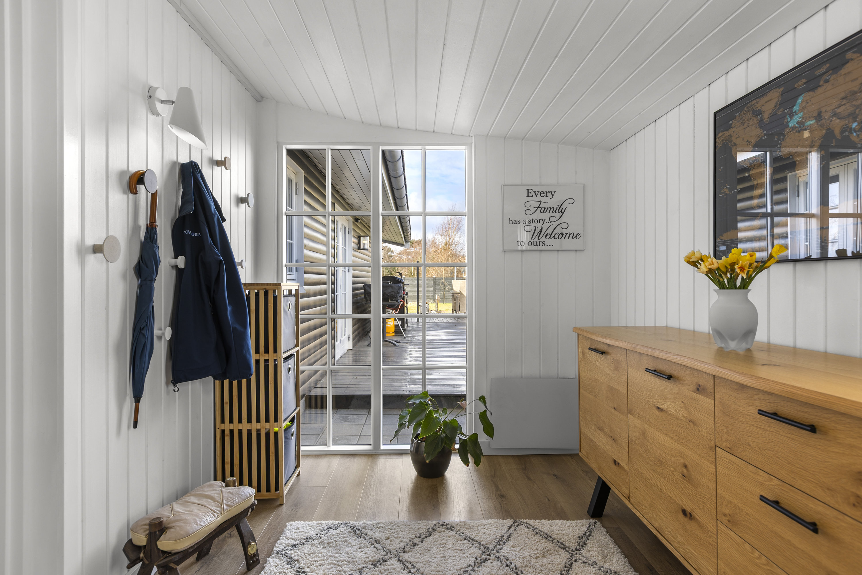 Fremhævet udestue billede i fuldskærmstilstand. Billede af Laurits Hansensvej 2, Bjerge Sydstrand, 4281 Gørlev