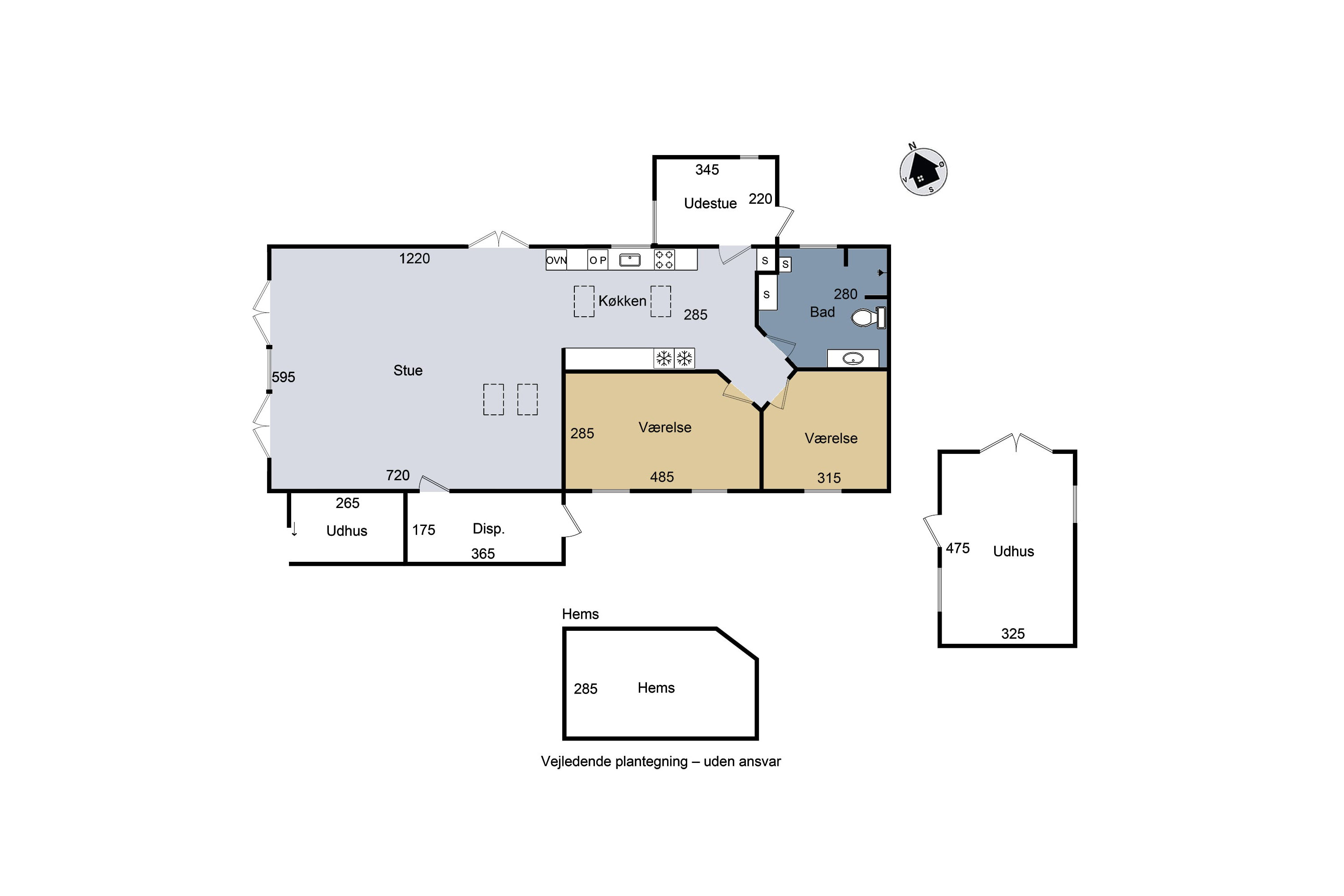 Plantegninger billede af Laurits Hansensvej 2, Bjerge Sydstrand, 4281 Gørlev