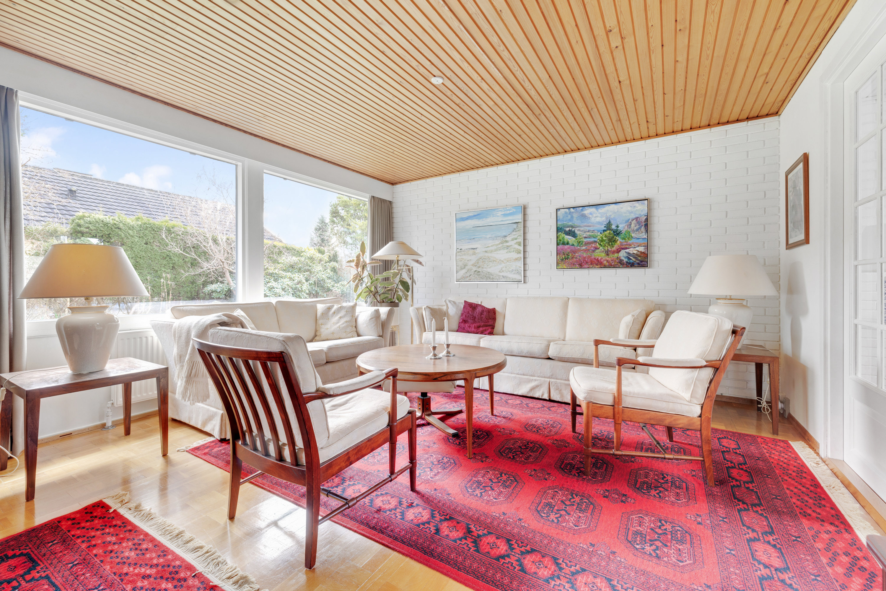 Fremhævet stue billede i fuldskærmstilstand. Billede af Kikudbakken 13, 2730 Herlev