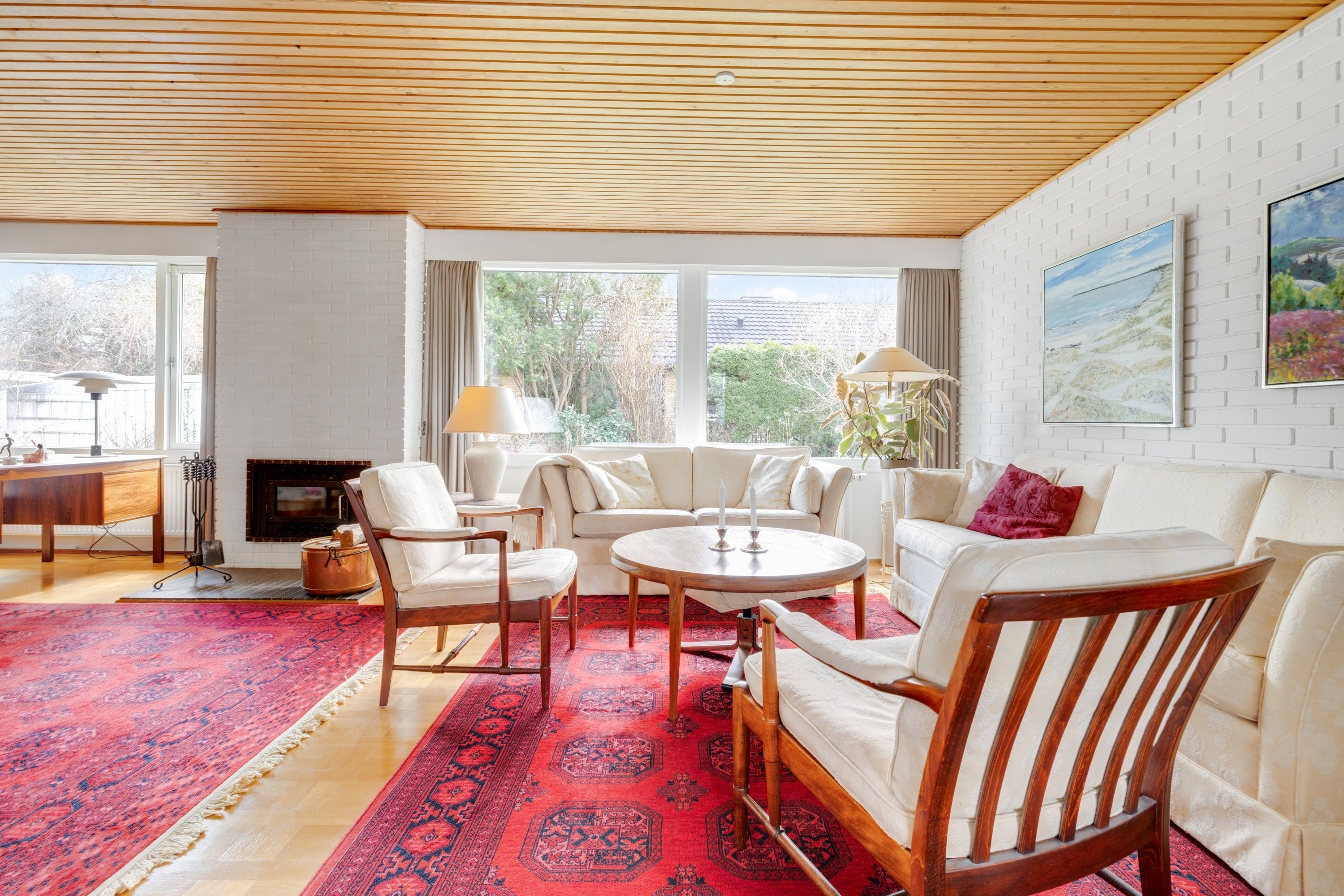 Fremhævet stue billede i fuldskærmstilstand. Billede af Kikudbakken 13, 2730 Herlev