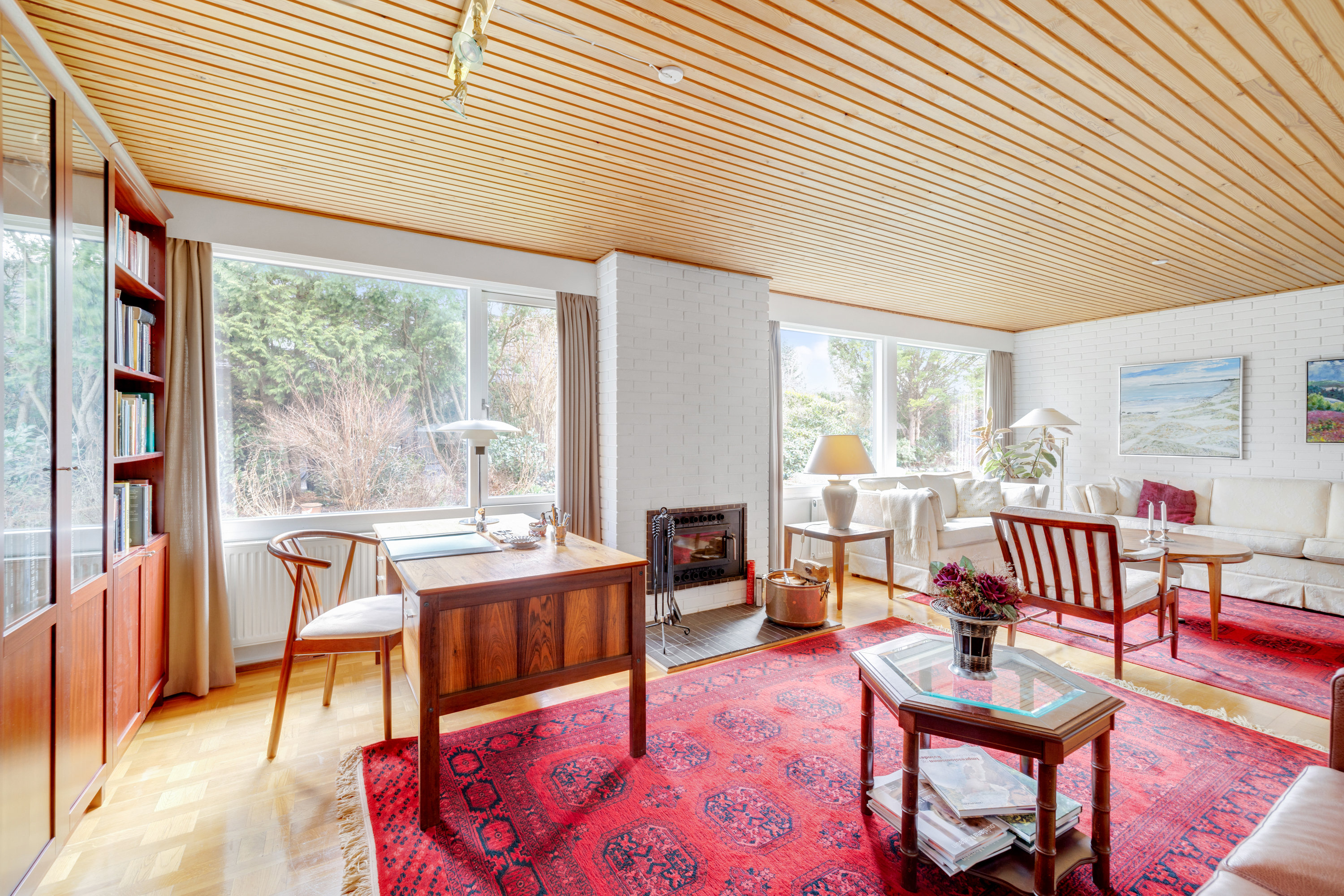 Fremhævet stue billede i fuldskærmstilstand. Billede af Kikudbakken 13, 2730 Herlev