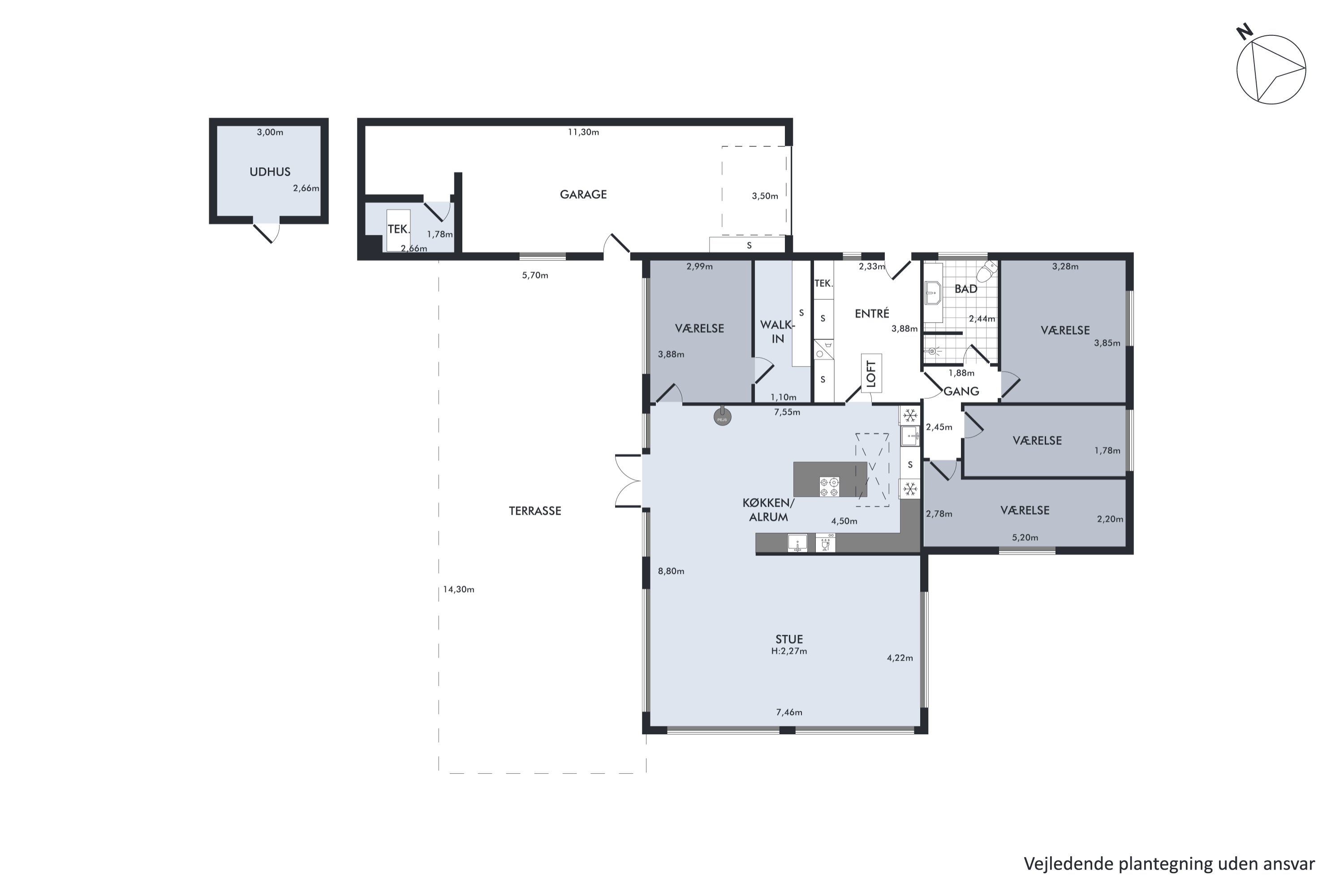 Plantegninger billede af Ternevej 9, 4291 Ruds Vedby