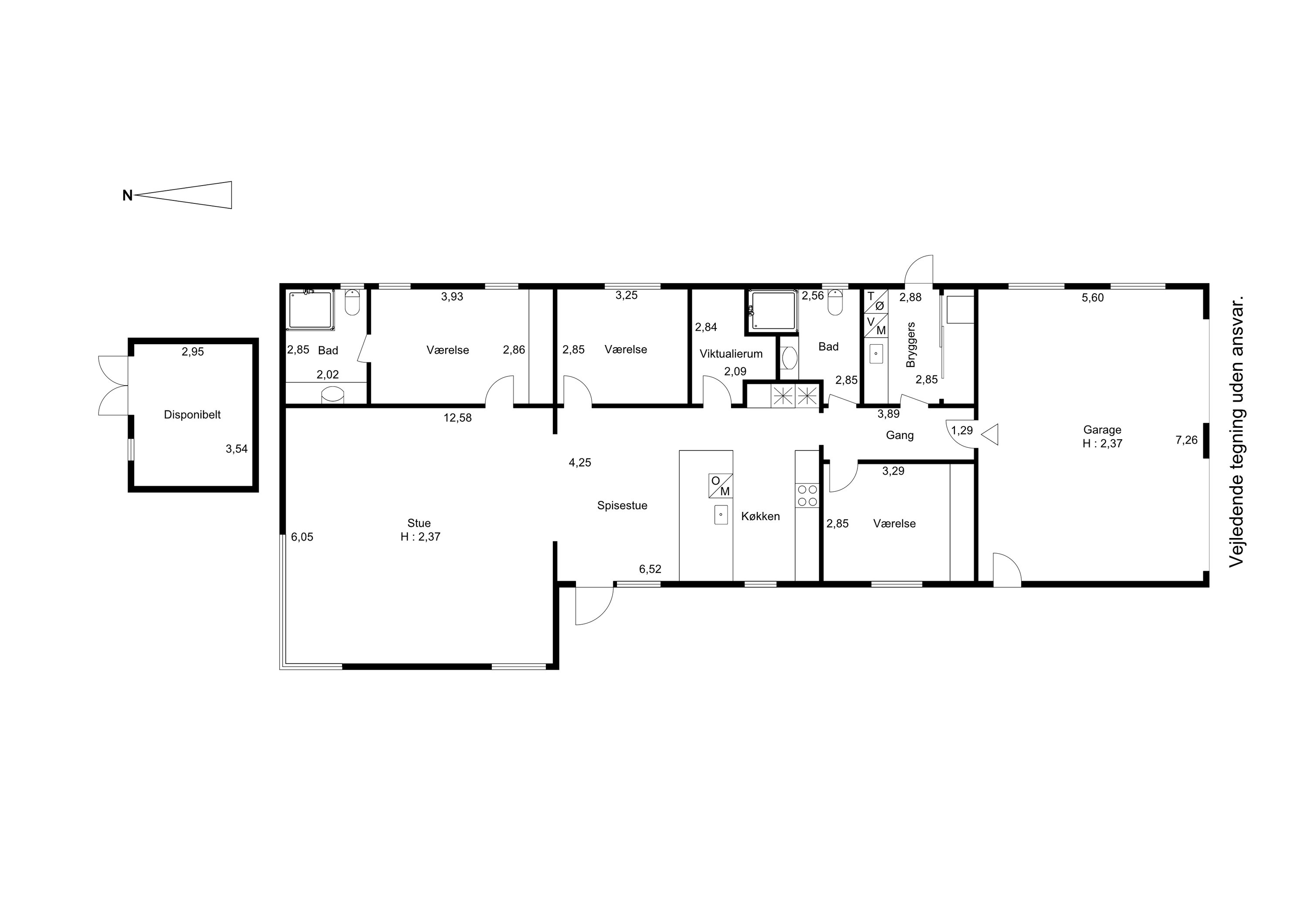 Plantegninger billede af Hasselvænget 11, 4652 Hårlev
