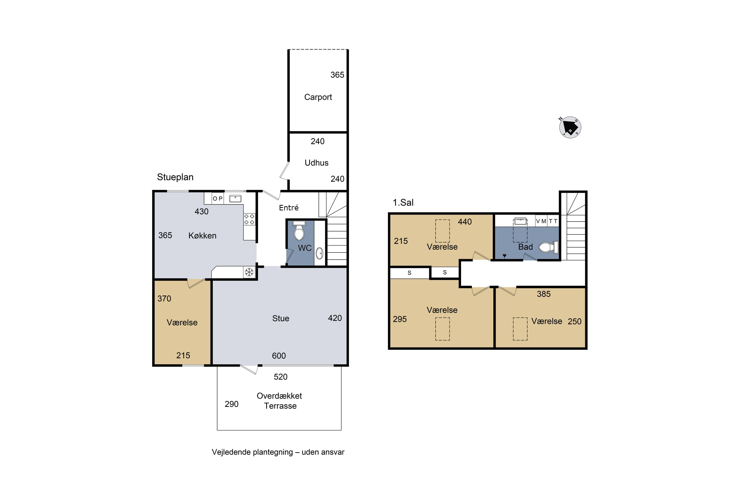 Plantegninger billede af Tornerosevej 2, 4200 Slagelse