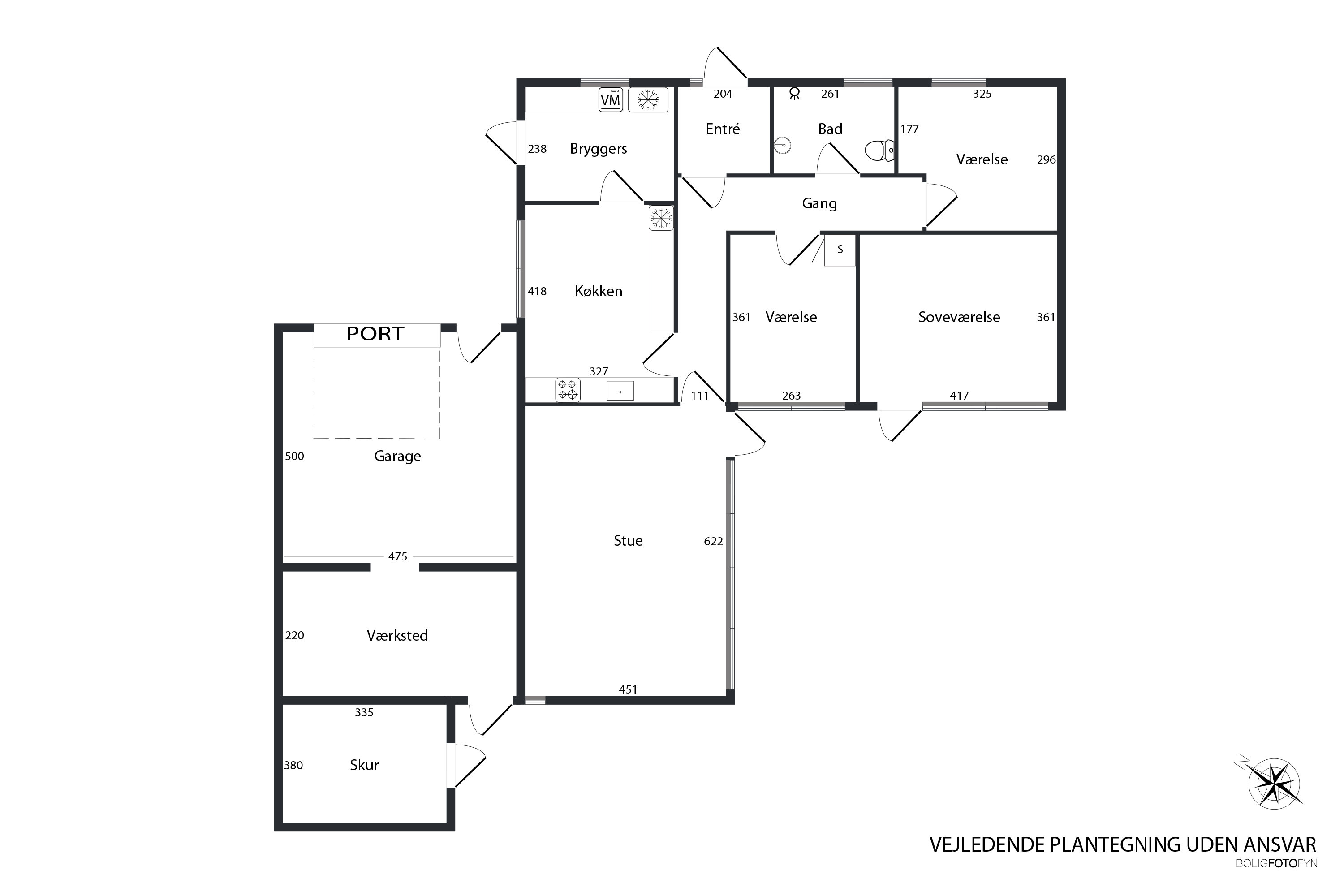 Plantegninger billede af Havrevænget 9, 5620 Glamsbjerg