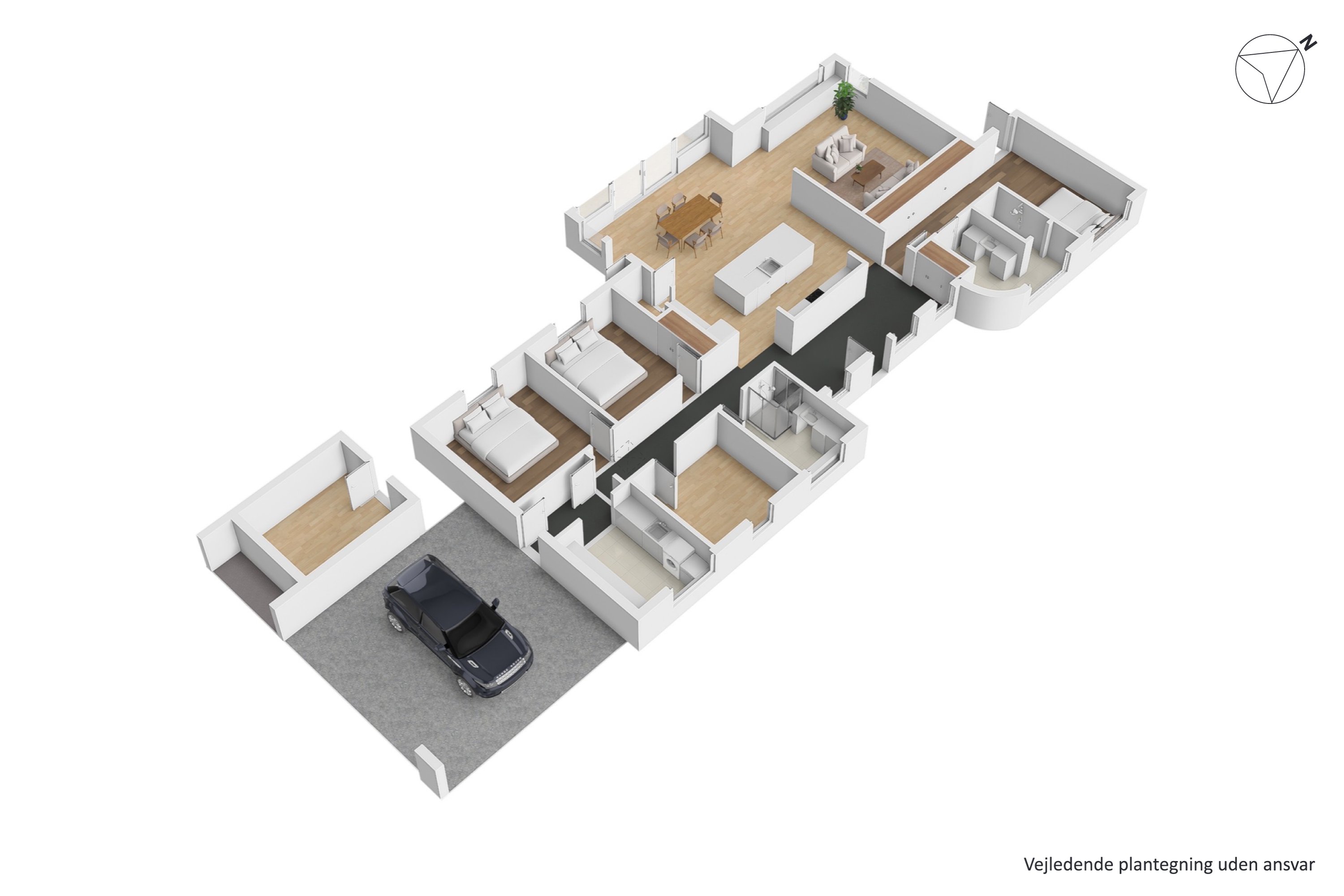 Plantegninger billede af Fejringmarken 4, 8722 Hedensted
