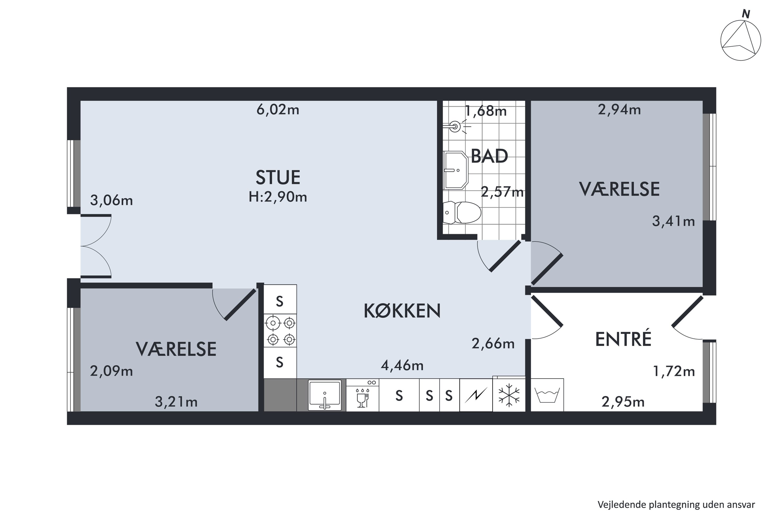 Plantegninger billede af Mølleåparken 109, 1. a., 2800 Kongens Lyngby