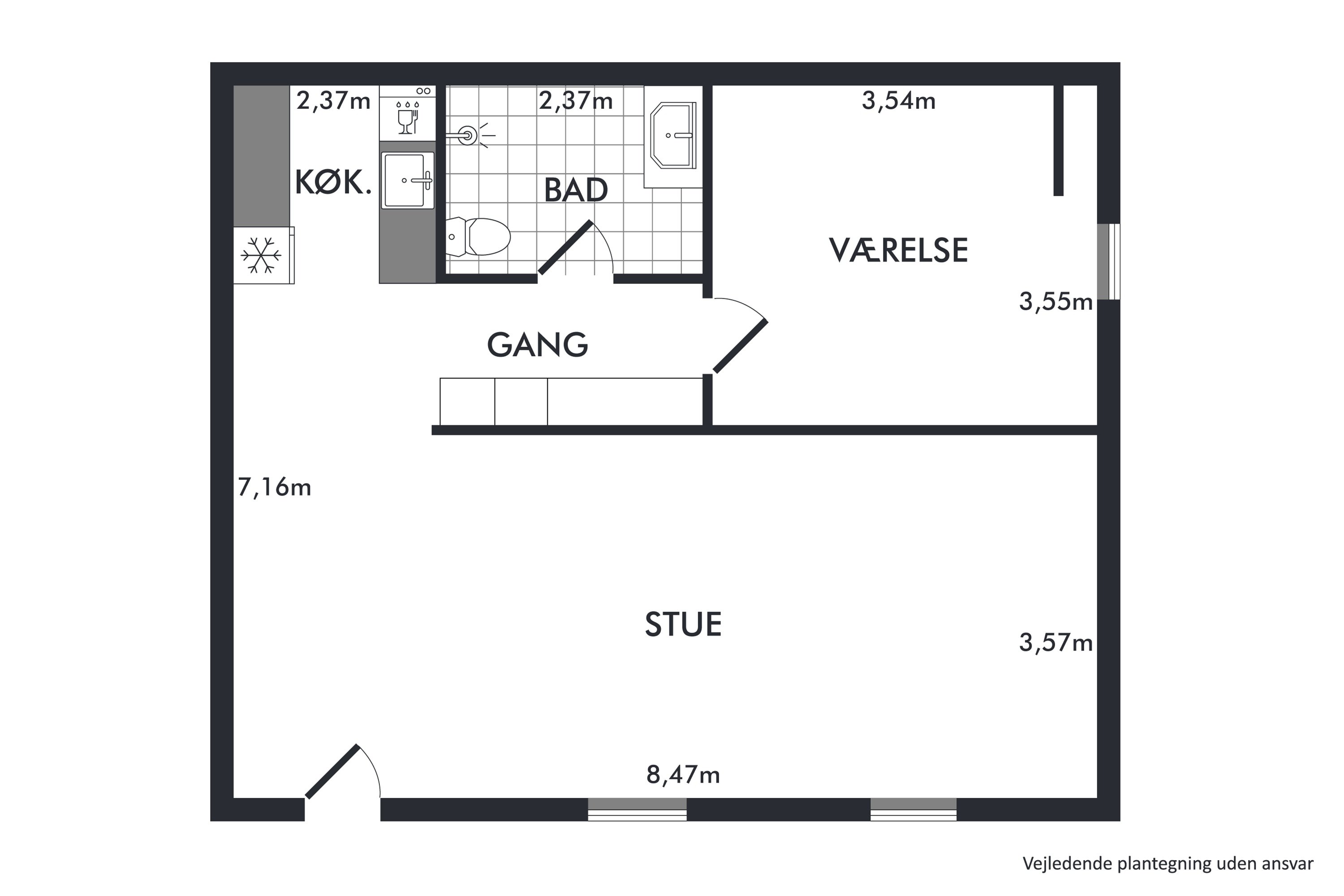 Plantegninger billede af Fabersvej 52, 7500 Holstebro