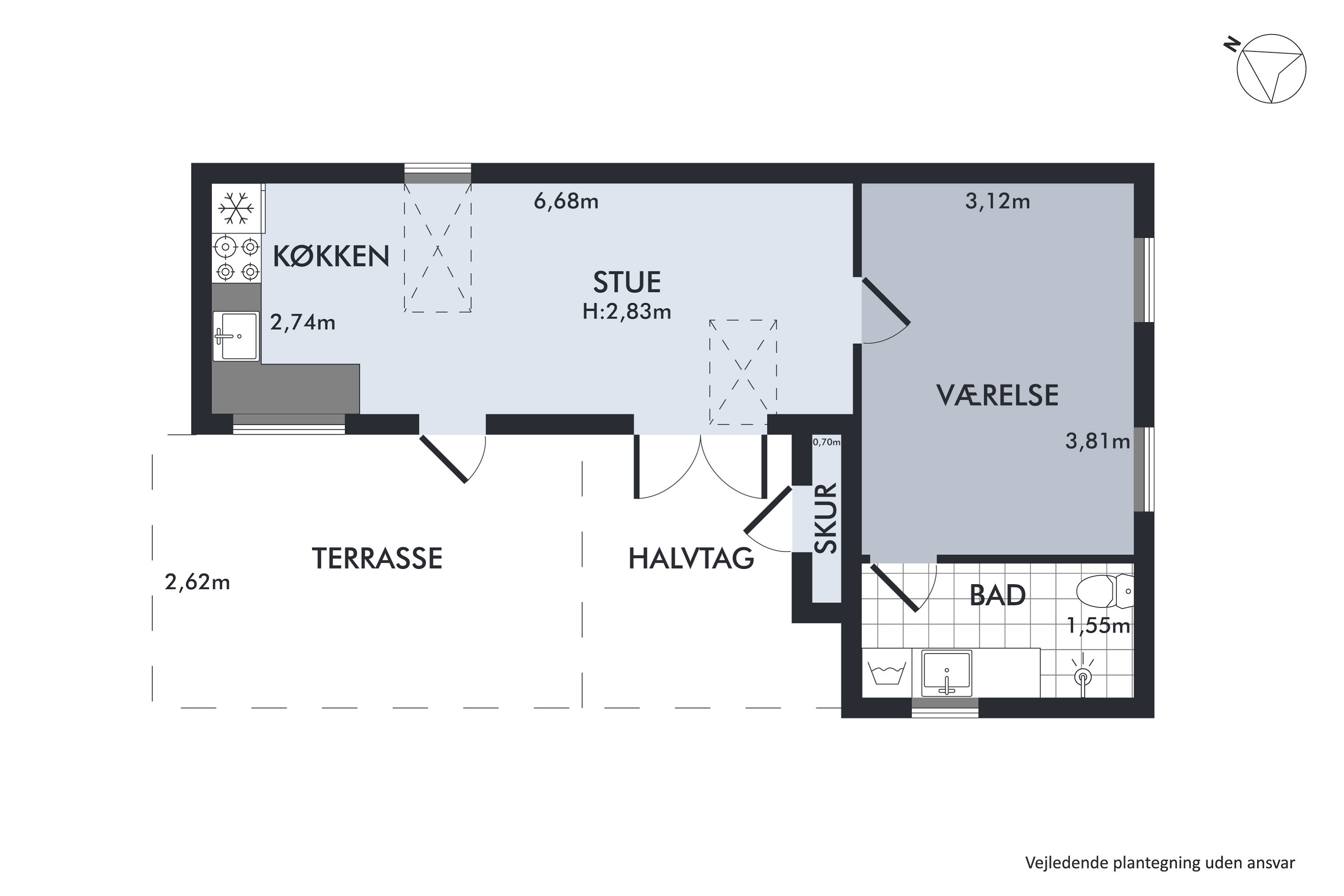 Plantegninger billede af Engvej 67F, Hf. Strandbo, 2300 København S