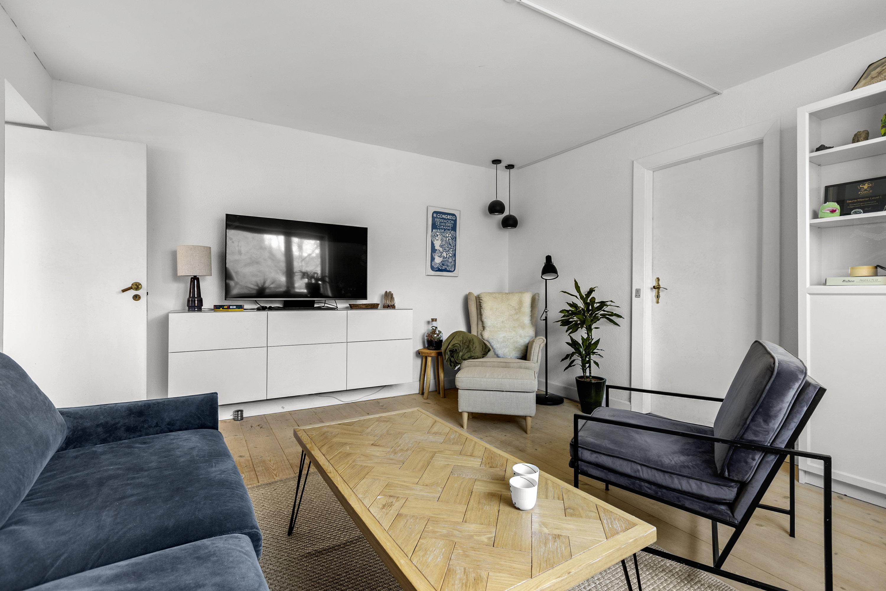 Fremhævet stue billede i fuldskærmstilstand. Billede af Harhoffs Alle 40, 4100 Ringsted