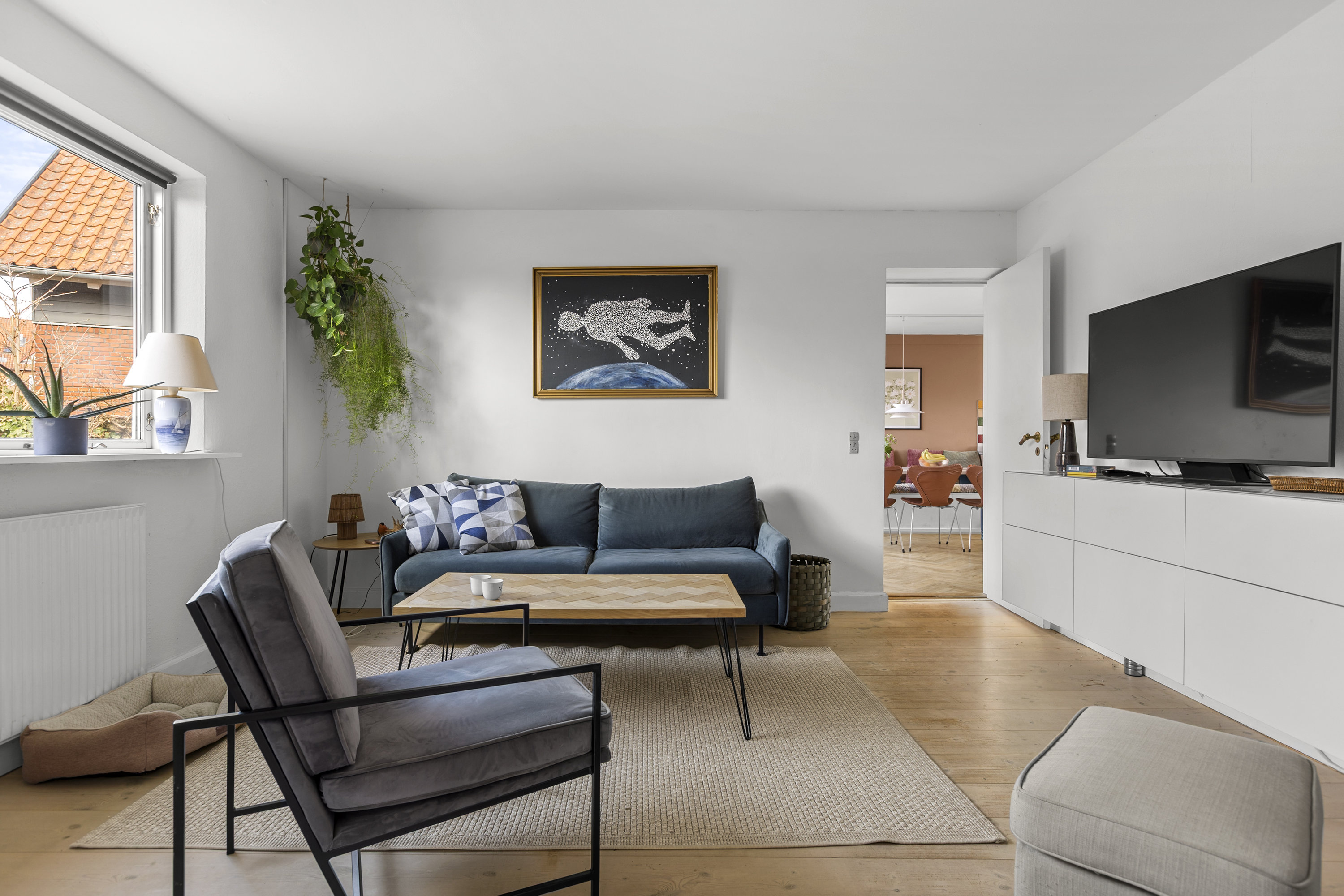 Fremhævet stue billede i fuldskærmstilstand. Billede af Harhoffs Alle 40, 4100 Ringsted