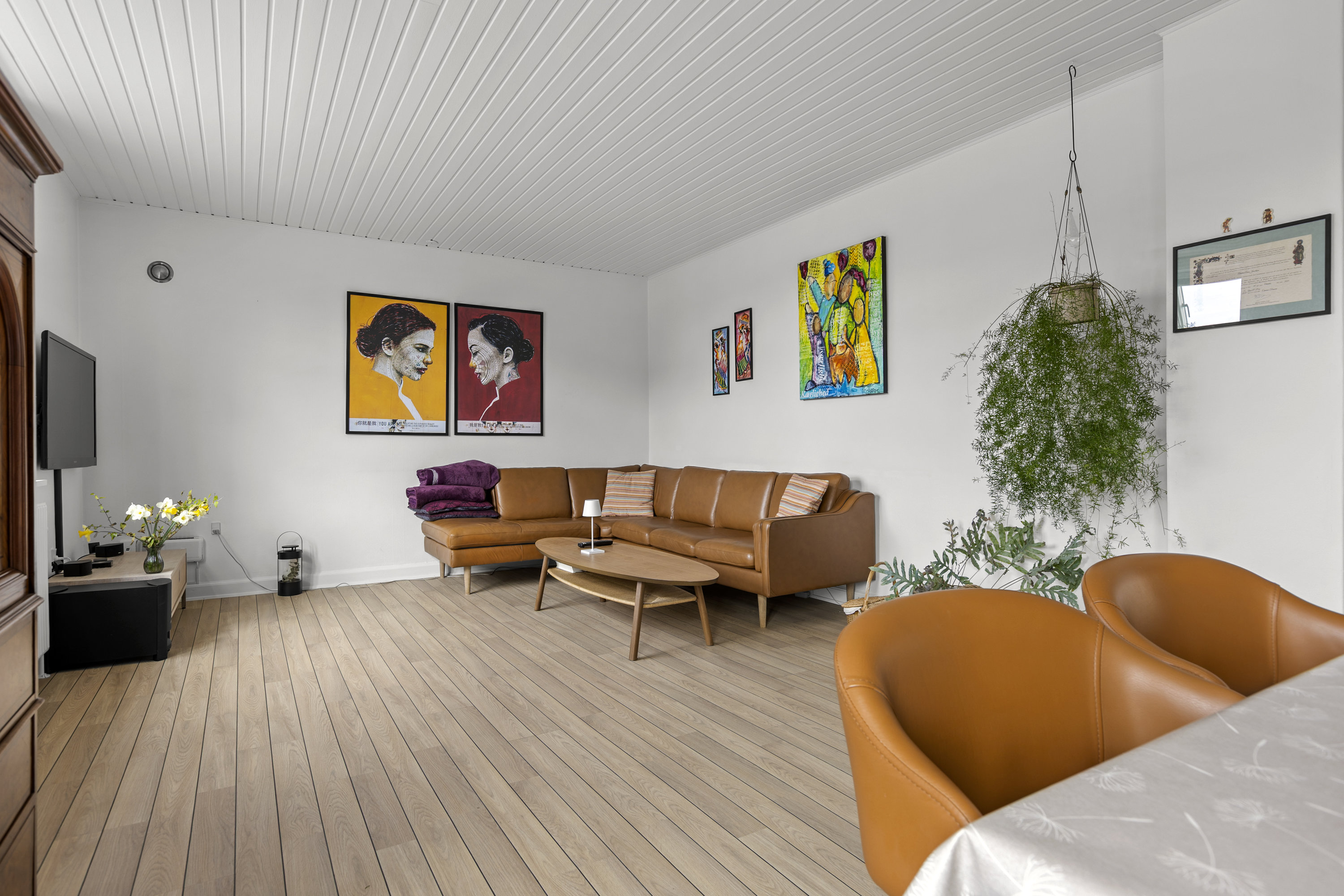 Fremhævet stue billede i fuldskærmstilstand. Billede af Valbyvej 40, 4200 Slagelse