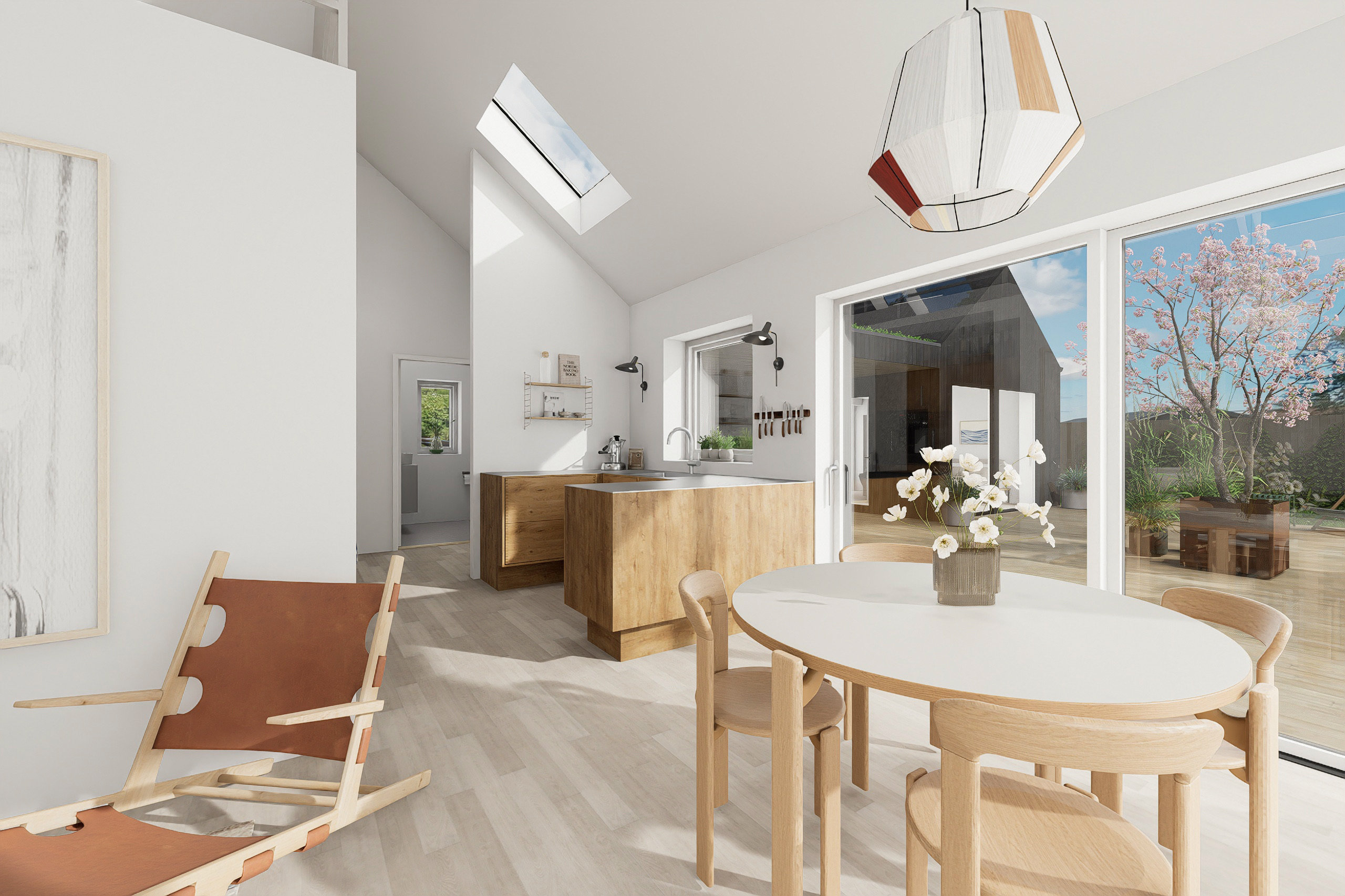 Miniaturebillede 1: alrum-stue. Billede af Østervænget 5, Hasmark, 5450 Otterup