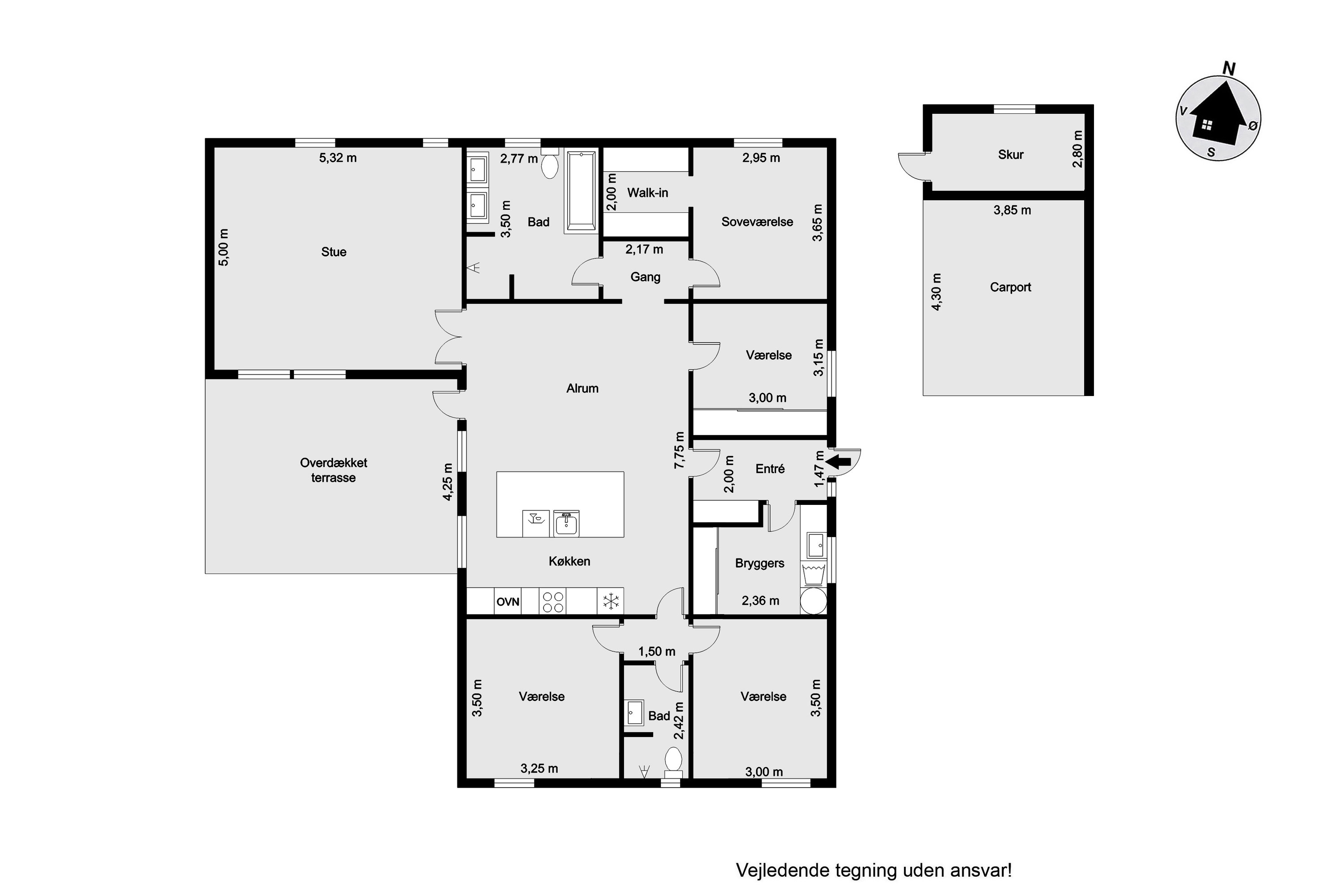 Plantegninger billede af Fløjlsgræsset 26, Mejrup, 7500 Holstebro