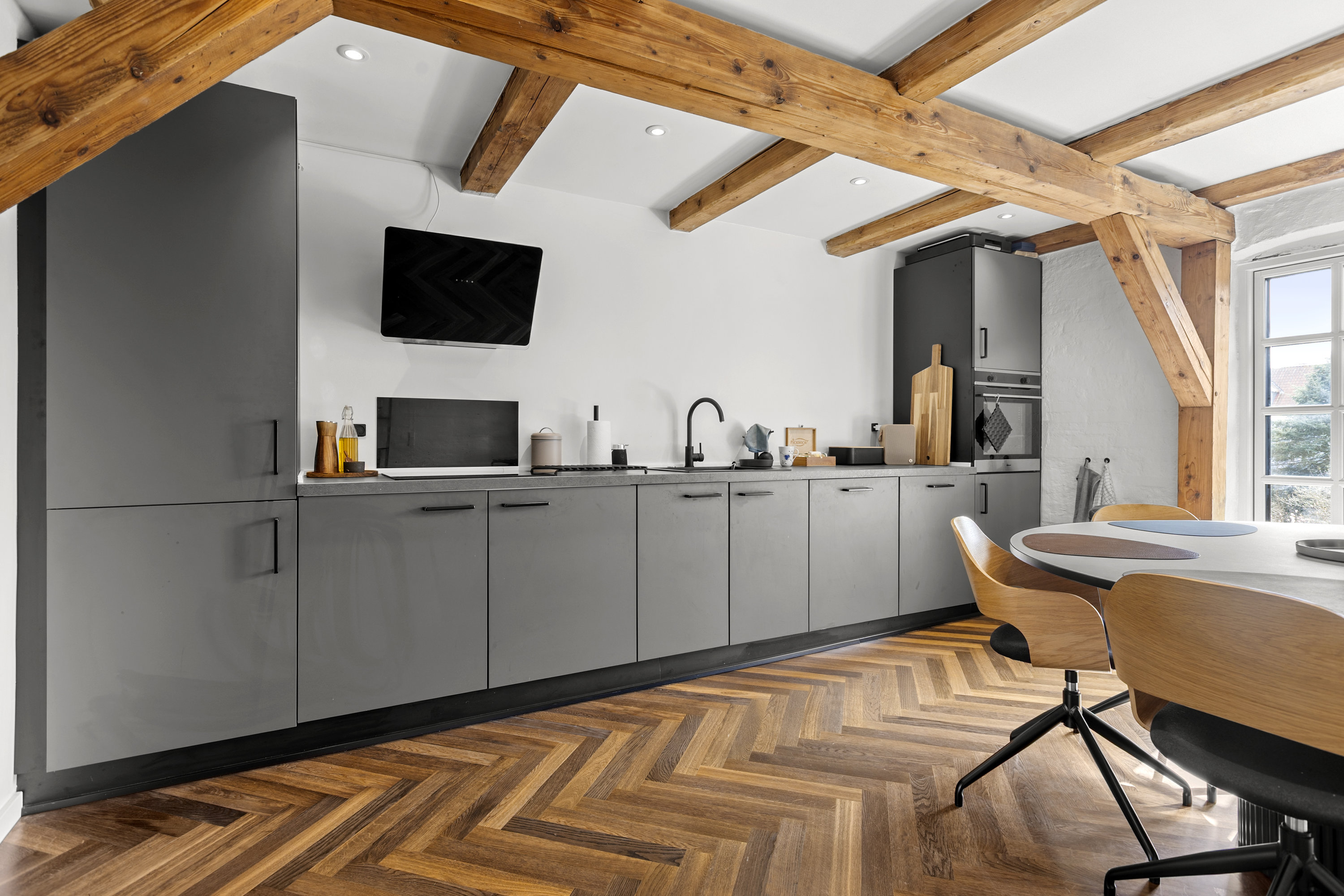 Fremhævet køkken billede i fuldskærmstilstand. Billede af Sdr.Stationsvej 25, 2. th., 4200 Slagelse