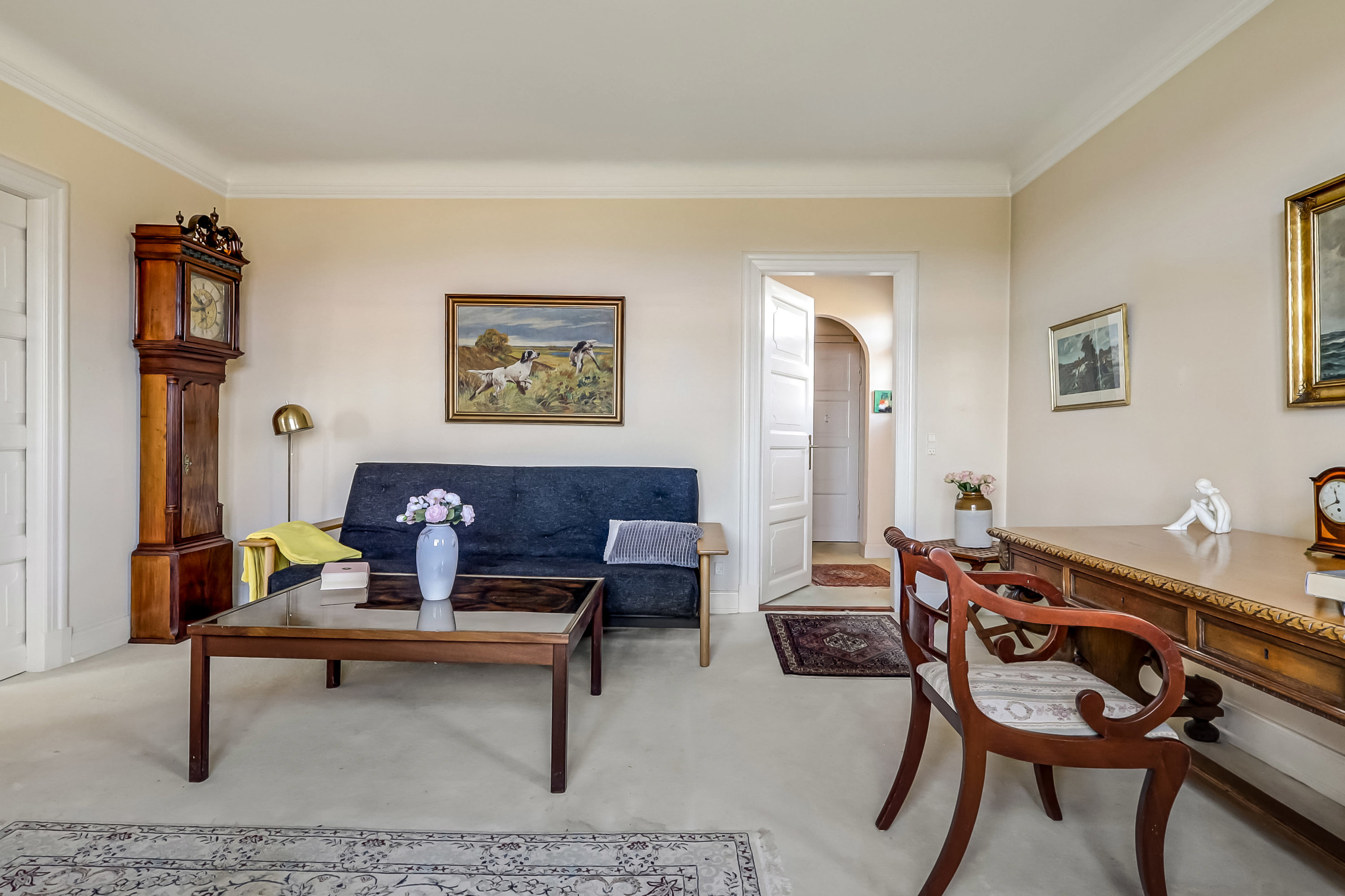 Fremhævet stue billede i fuldskærmstilstand. Billede af Thorsengs Alle 12, Tåsinge, 5700 Svendborg