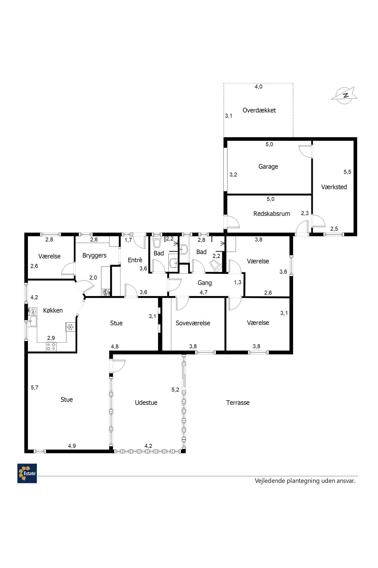 Plantegninger billede af Egevænget 116, 7190 Billund