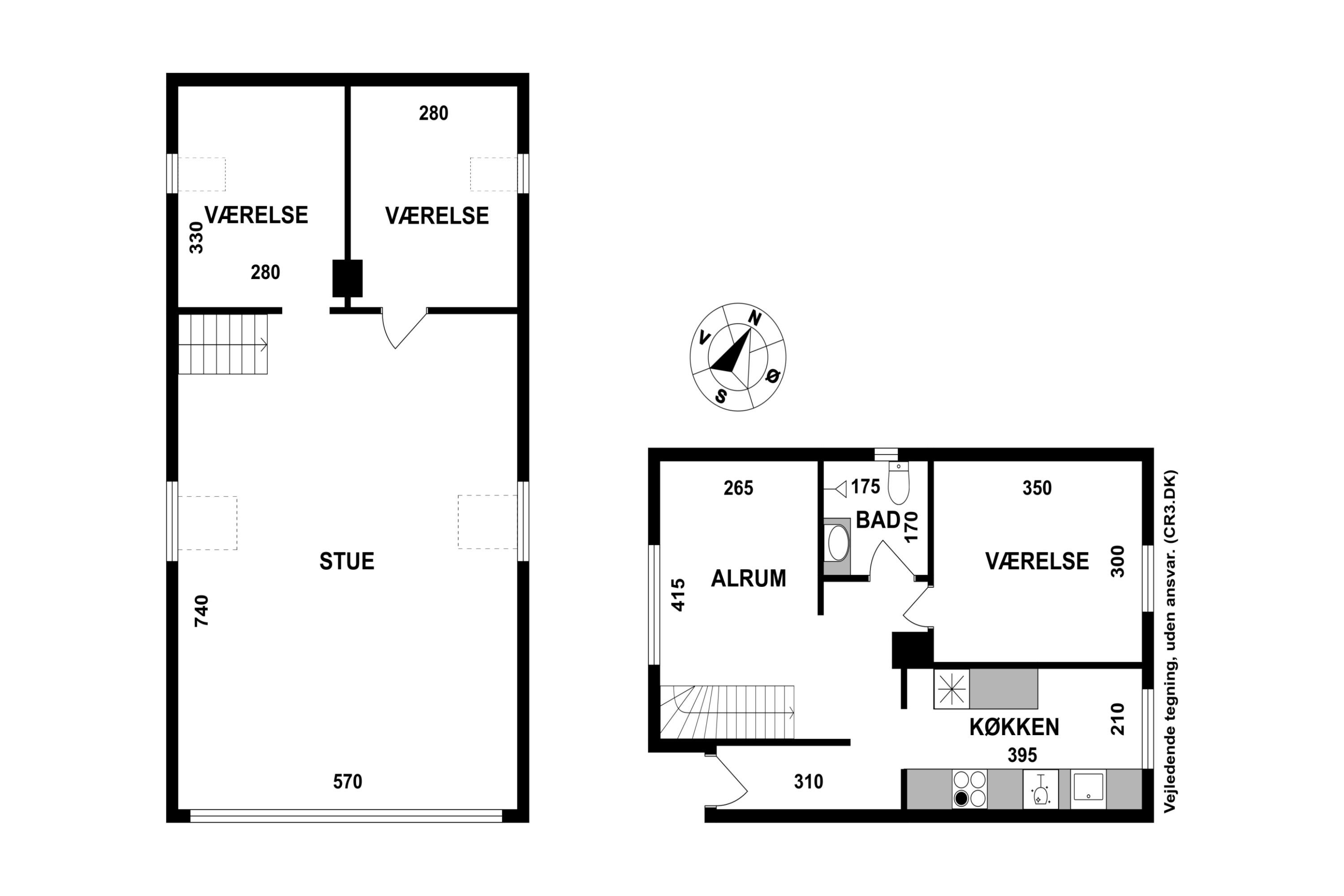 Plantegninger billede af Fredericiavej 2A, 1. tv., 3000 Helsingør