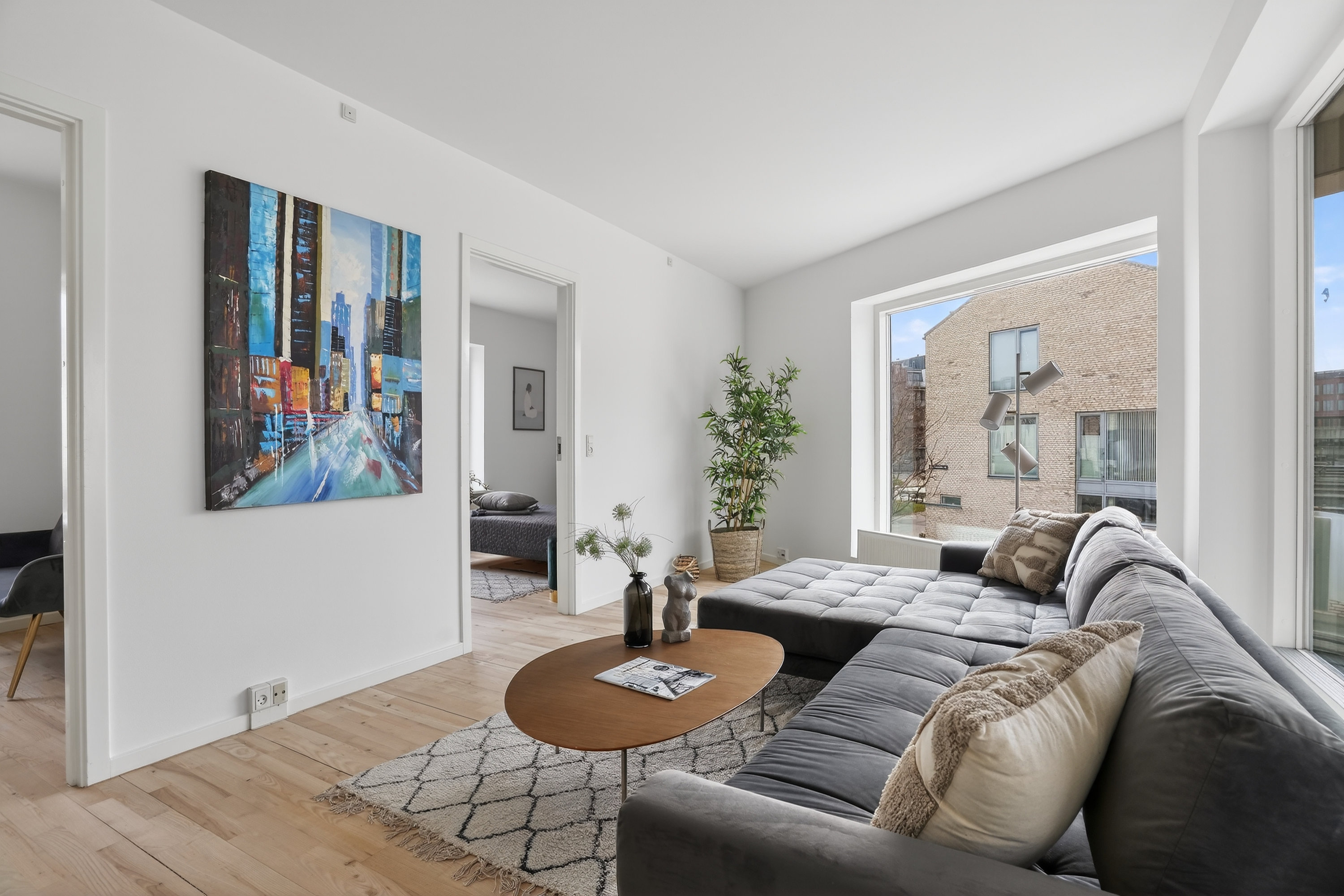 Fremhævet stue billede i fuldskærmstilstand. Billede af Lily Brobergs Vej 23, 2500 Valby