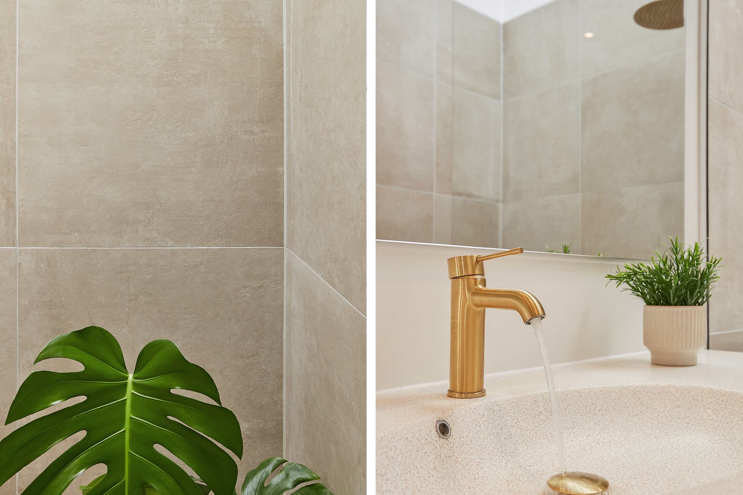 Fremhævet detaljer - badeværelse billede i fuldskærmstilstand. Billede af Ørskovbæk Parken 30, 8732 Hovedgård