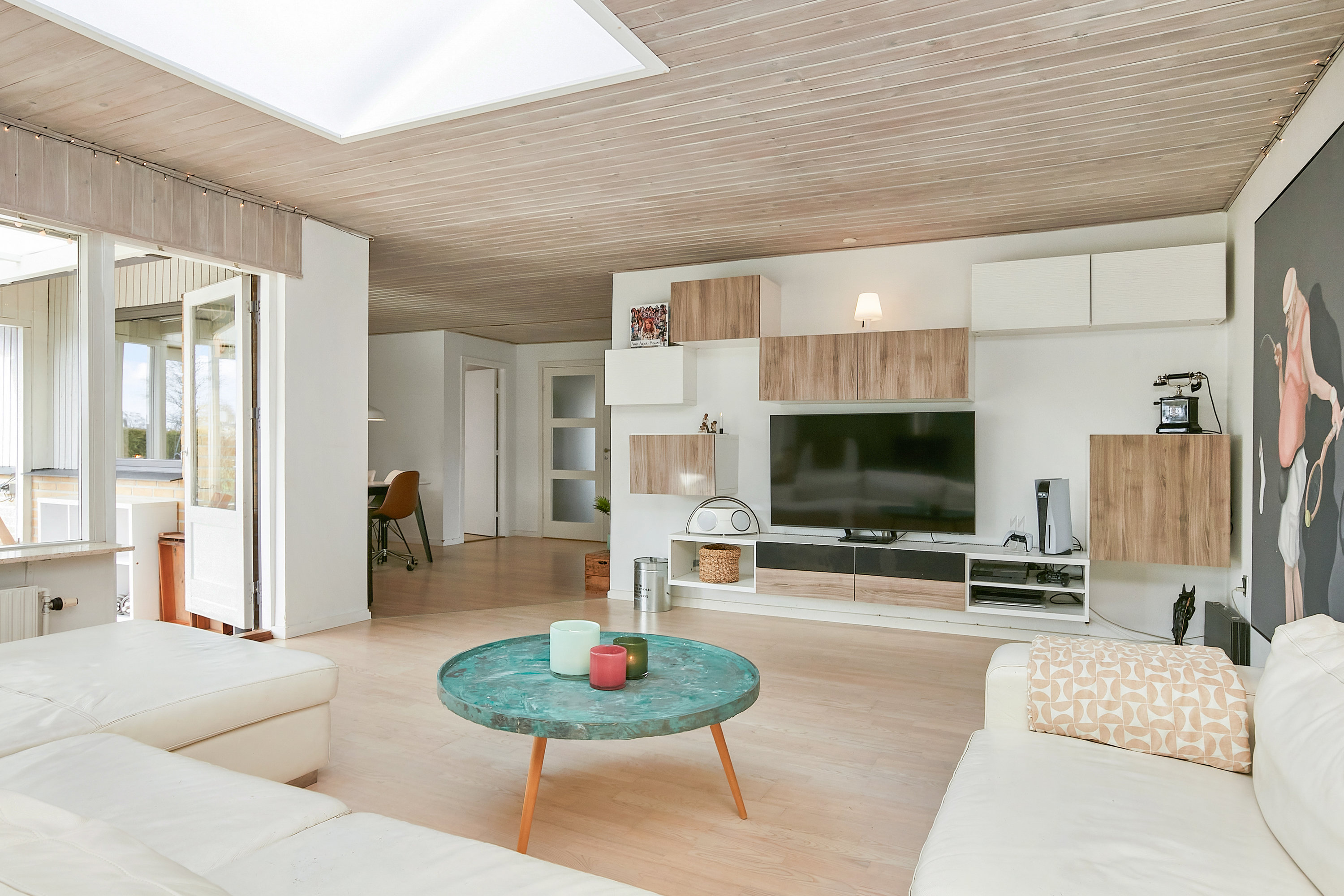 Fremhævet stue billede i fuldskærmstilstand. Billede af Valmuevej 20, Tyrsted, 8700 Horsens